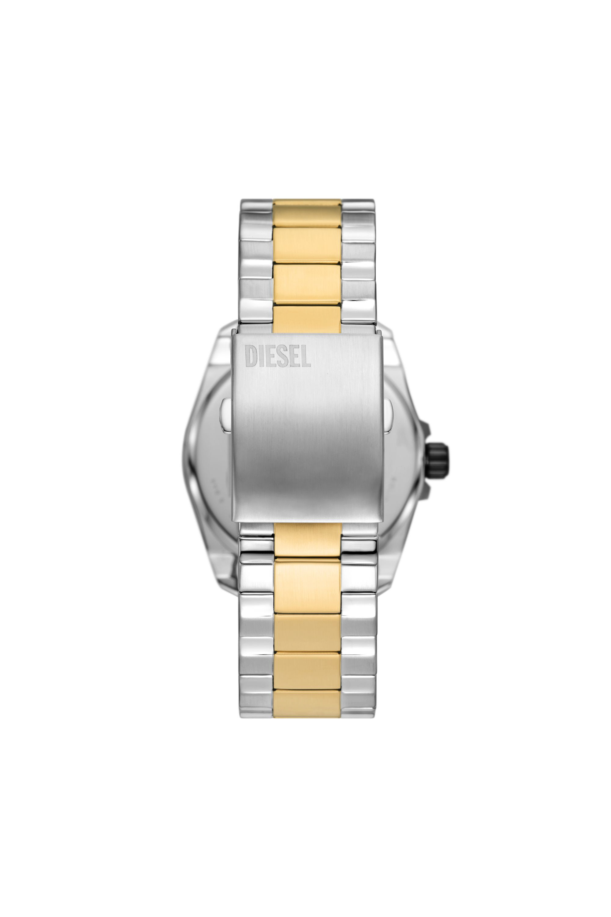 Diesel - DZ2196, Man's MS9 three-hand date two-tone stainless steel watch in Gold - 2