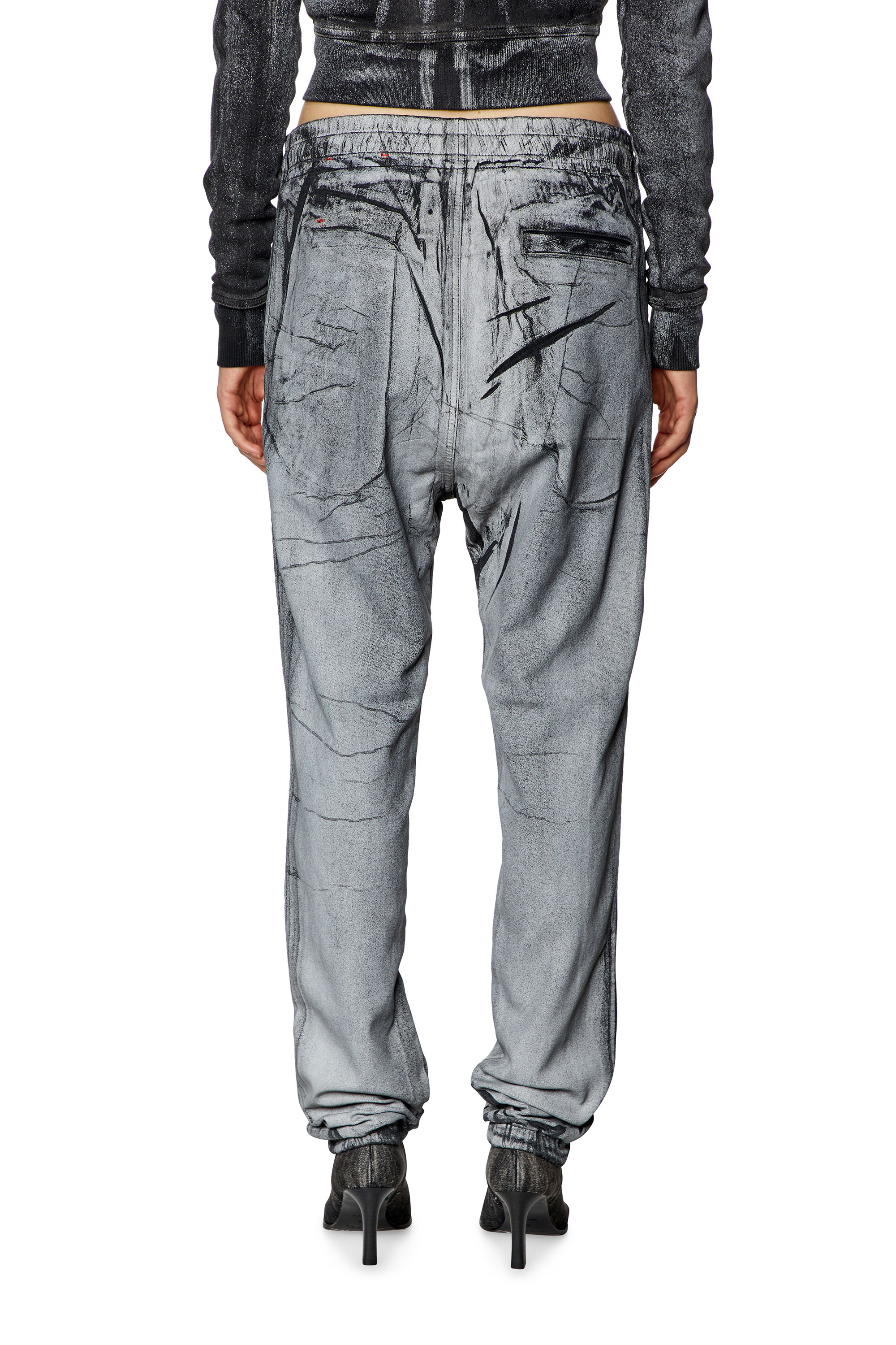 Diesel - Unisex's Slim D-Labb Track denim 068KQ, Grey - 4