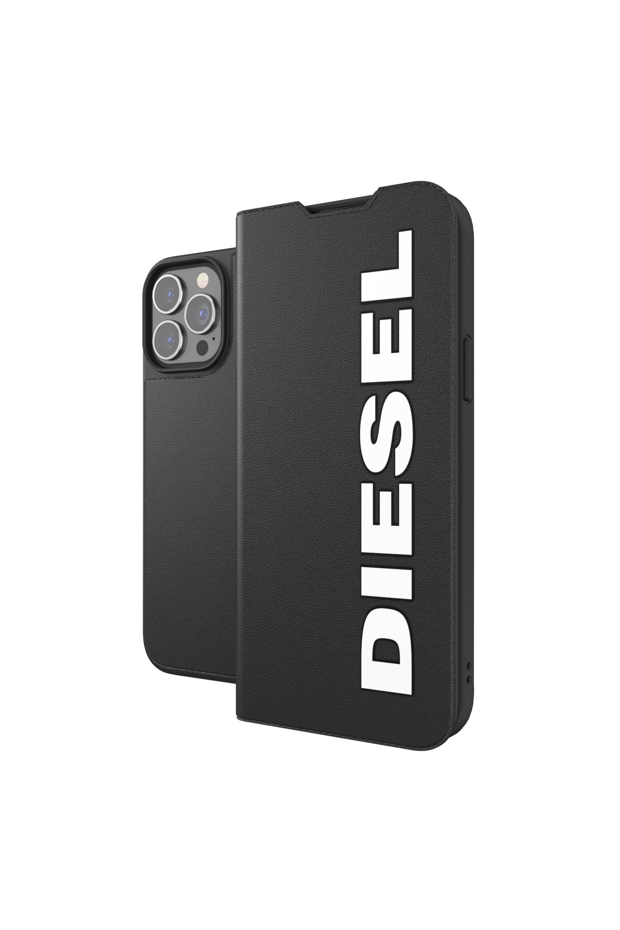 Diesel - 47159 BOOKLET CASE, Unisex's Booklet case core for iPhone 13 Pro Max in Black - 1