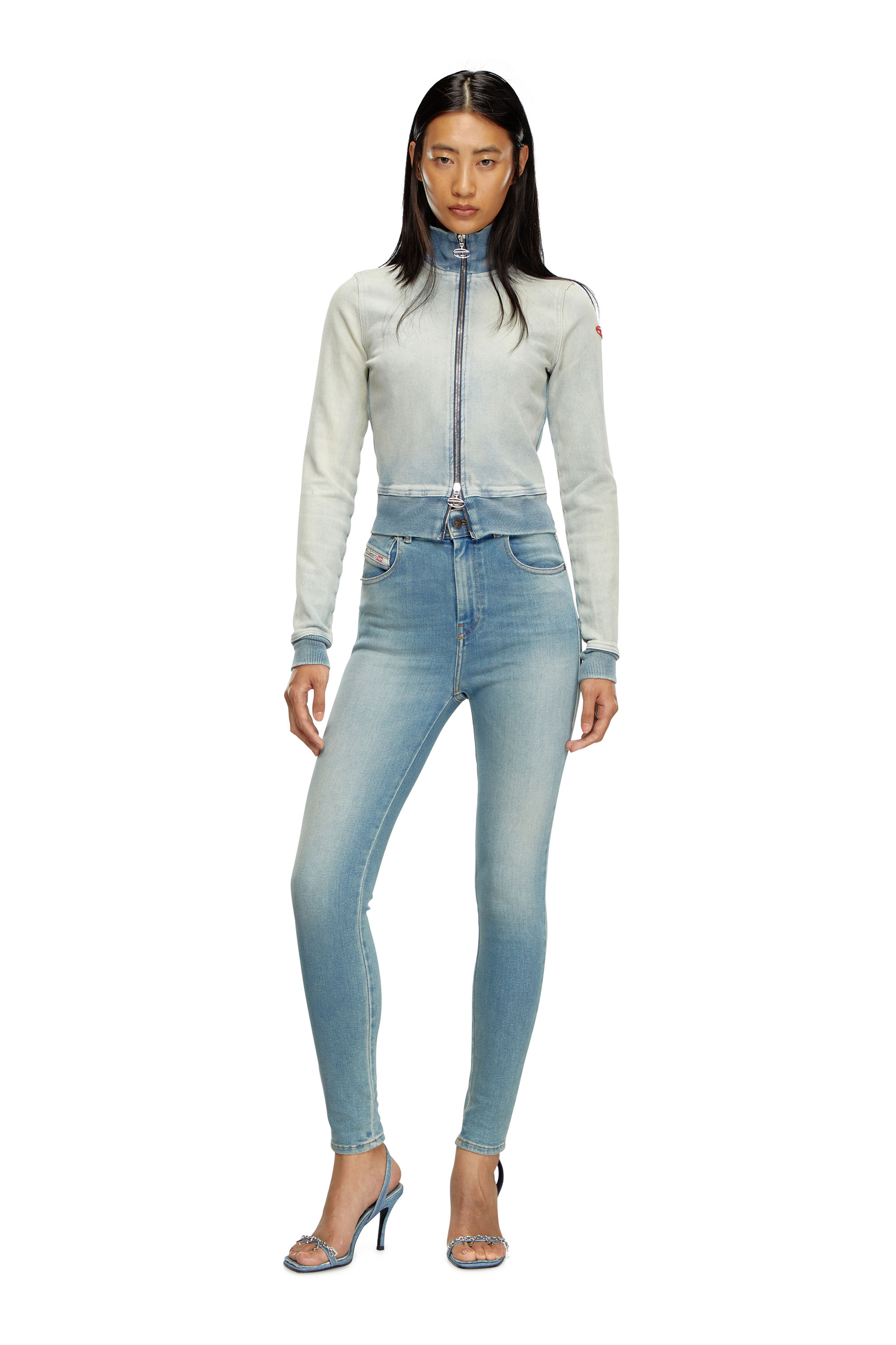 Diesel - Woman's Skinny Jeans 1984 Slandy-High 09J09, Light Blue - 1