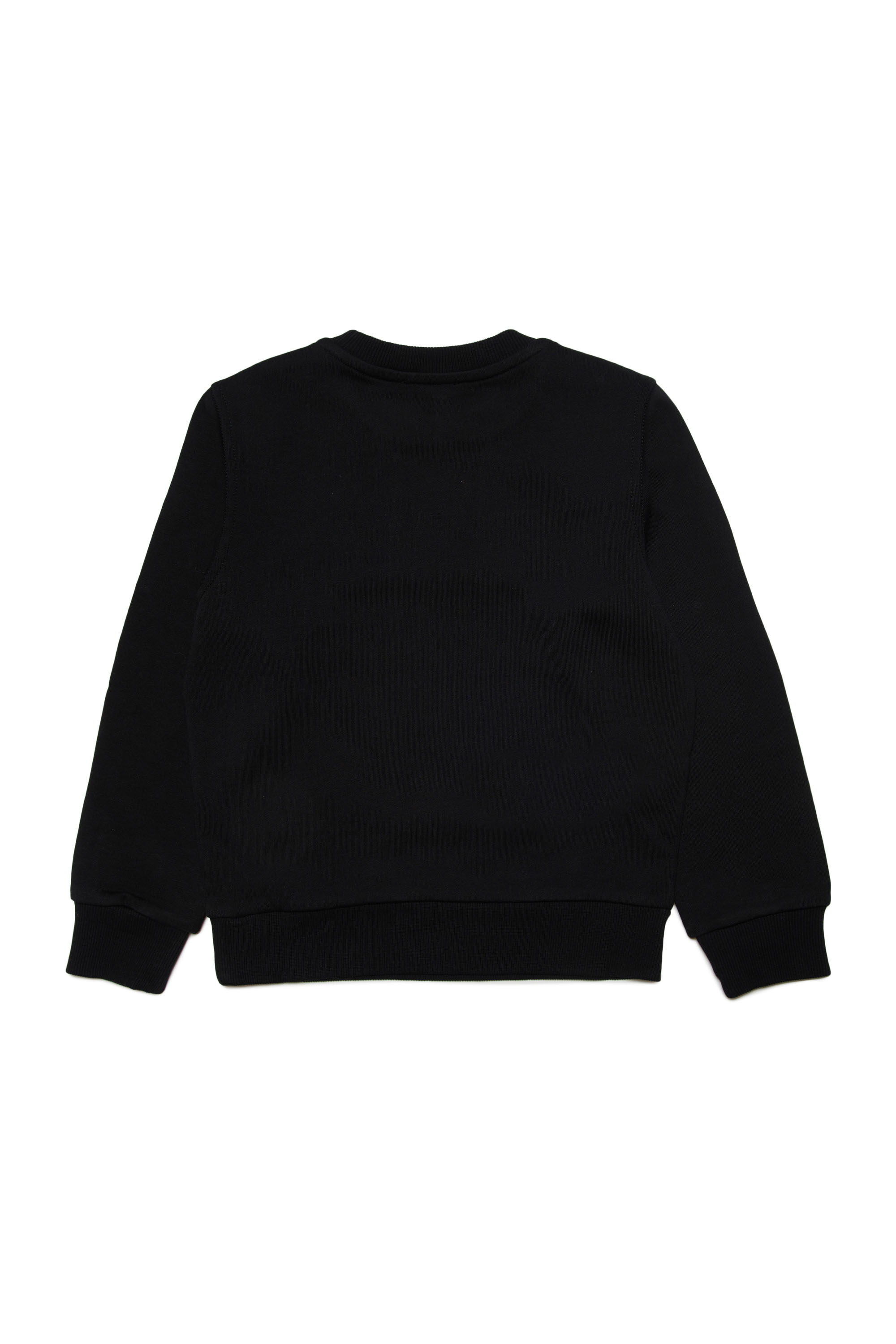 Diesel - SMACSDIVSTROYED, Man's Sweatshirt with destroyed logo in Black - 2