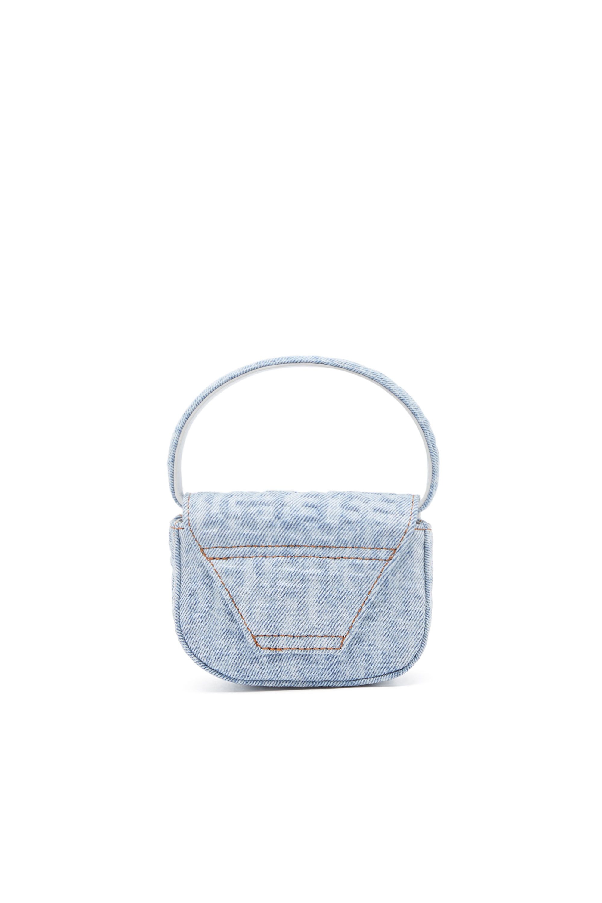 Diesel - 1DR XS, Woman's 1DR XS - Iconic mini bag in monogram denim in Light Blue - 2