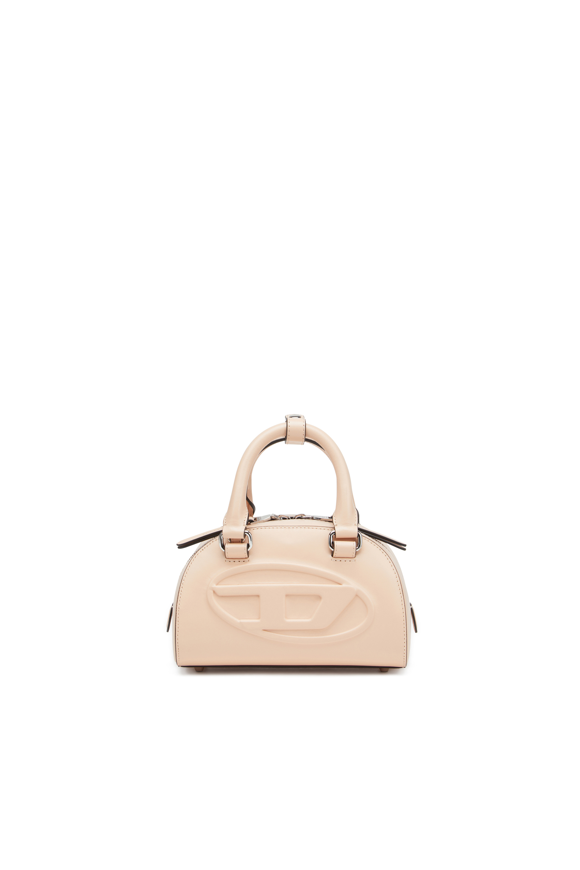 Diesel - 1DR DOME CROSSBODY, Woman's Leather mini bowling bag in Pink - 1