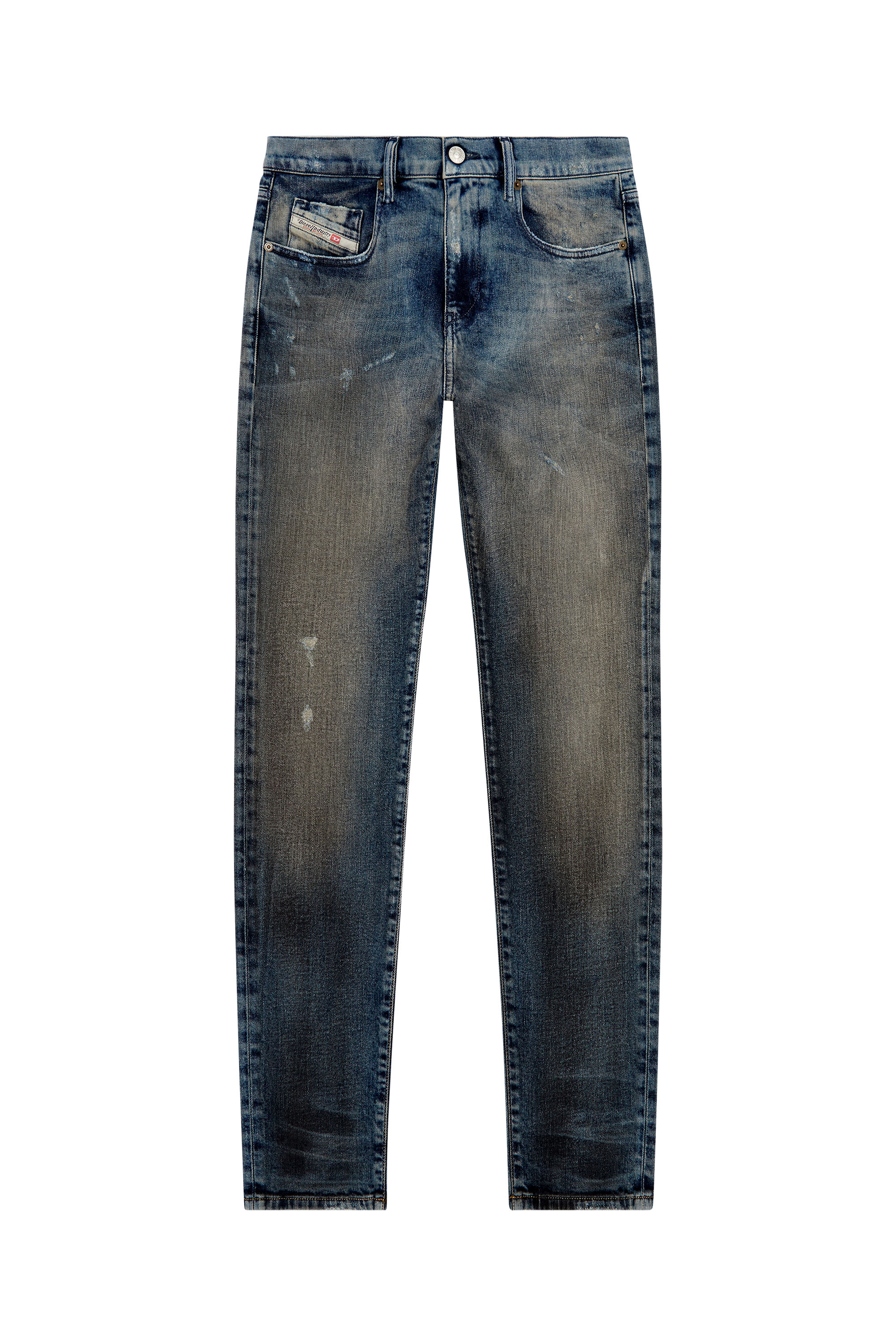 Diesel - Man's Slim Jeans 2019 D-Strukt 09H54, Dark Blue - 3