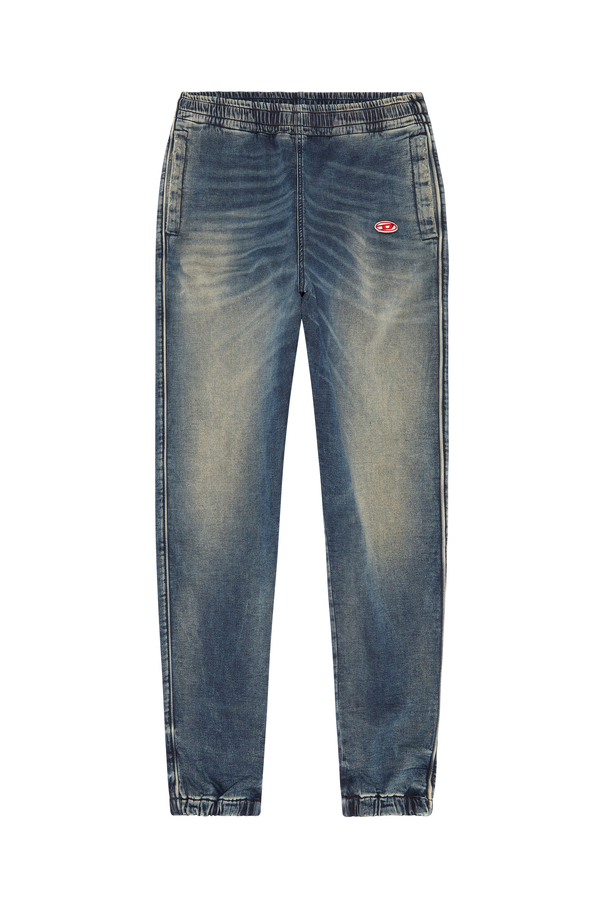 Diesel - Tapered D-Lab Track Denim 068FN, Woman's Tapered D-Lab Track Denim in Dark Blue - 3
