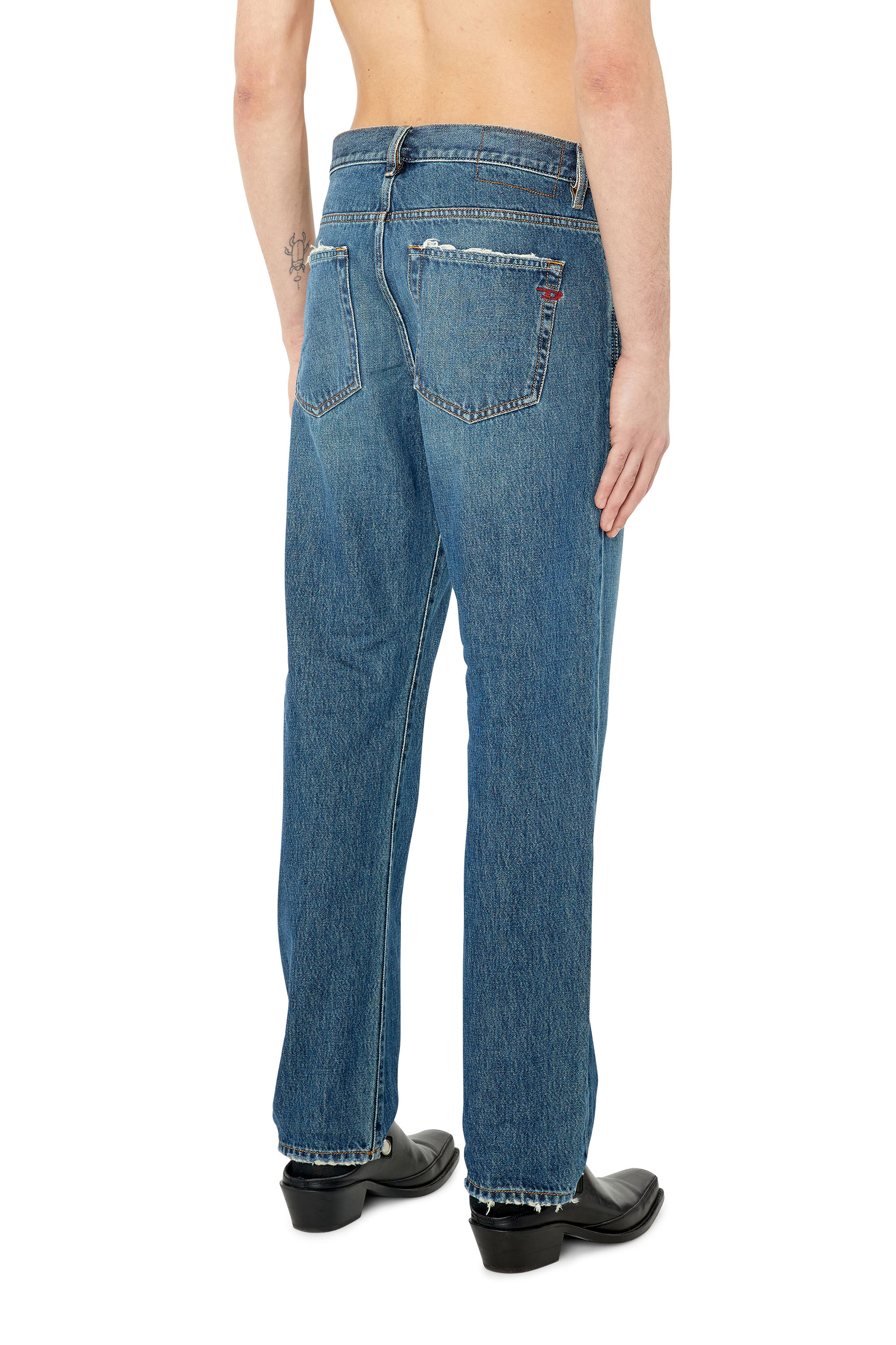 Diesel - Straight Jeans 2020 D-Viker E9C04, Man's Straight Jeans - 2020 D-Viker in Medium blue - 4
