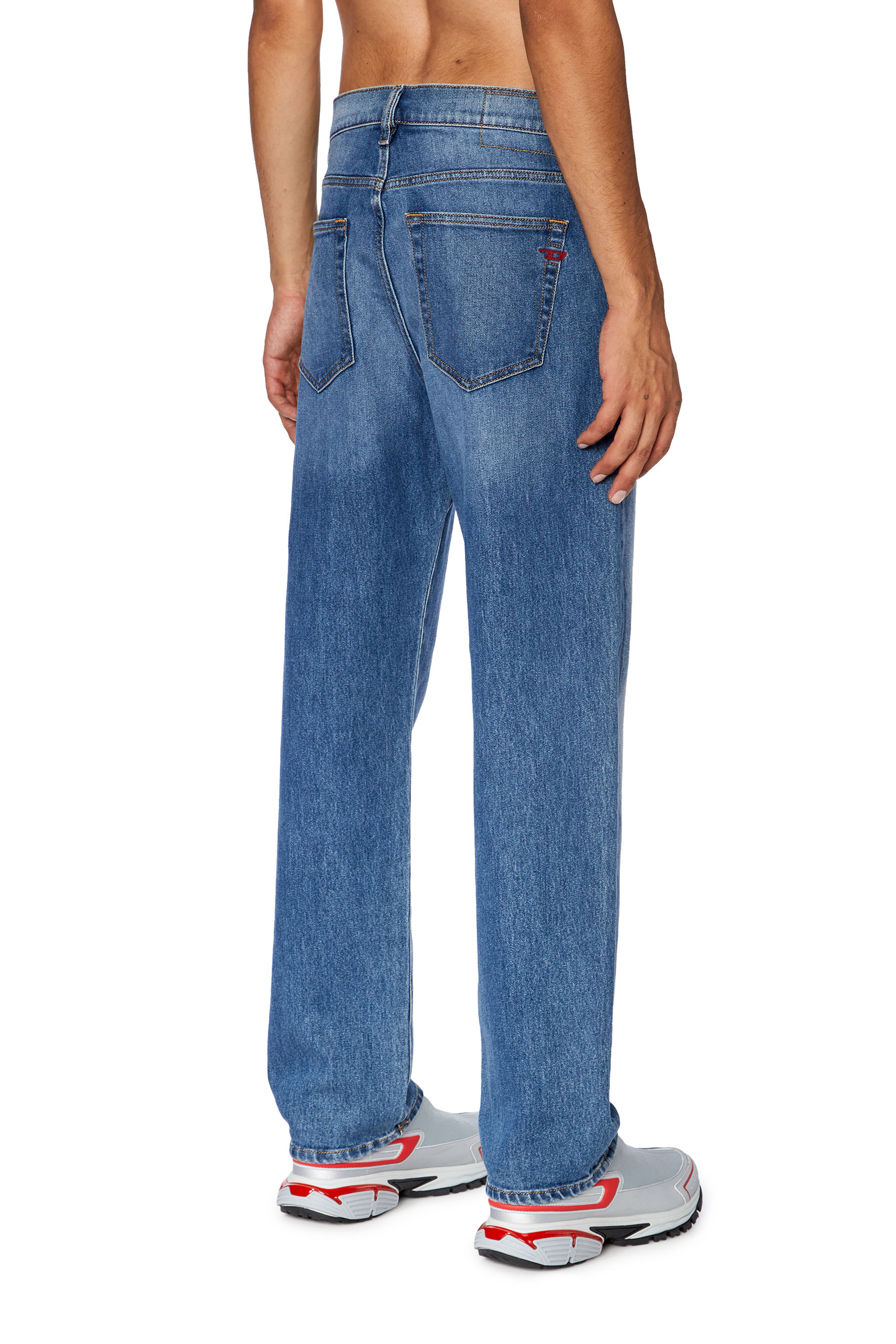Diesel - Straight Jeans 2020 D-Viker 09F82, Man's Straight Jeans - 2020 D-Viker in Medium blue - 4
