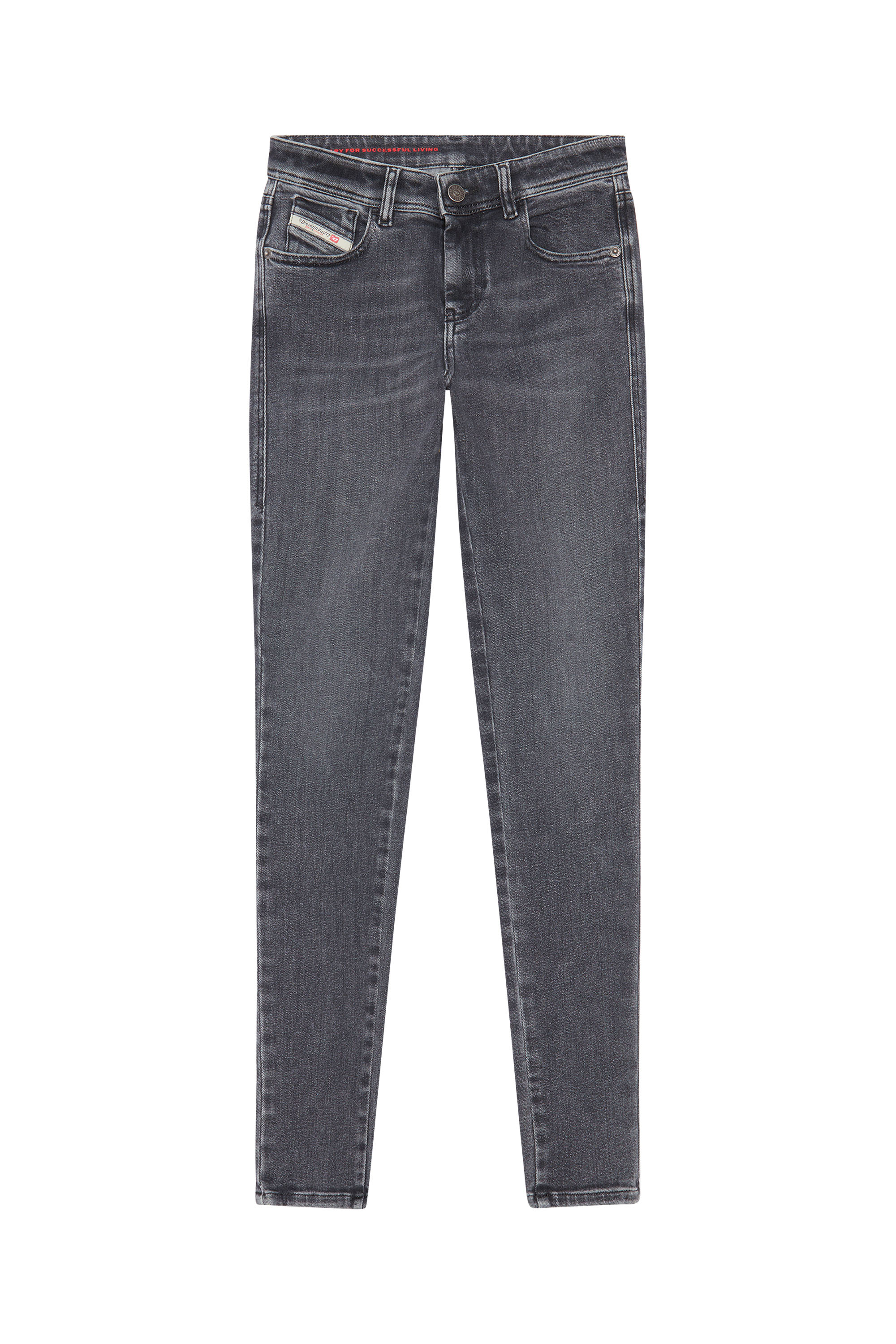 Diesel - Woman's Skinny Jeans 2017 Slandy 09D61, Black/Dark grey - 2