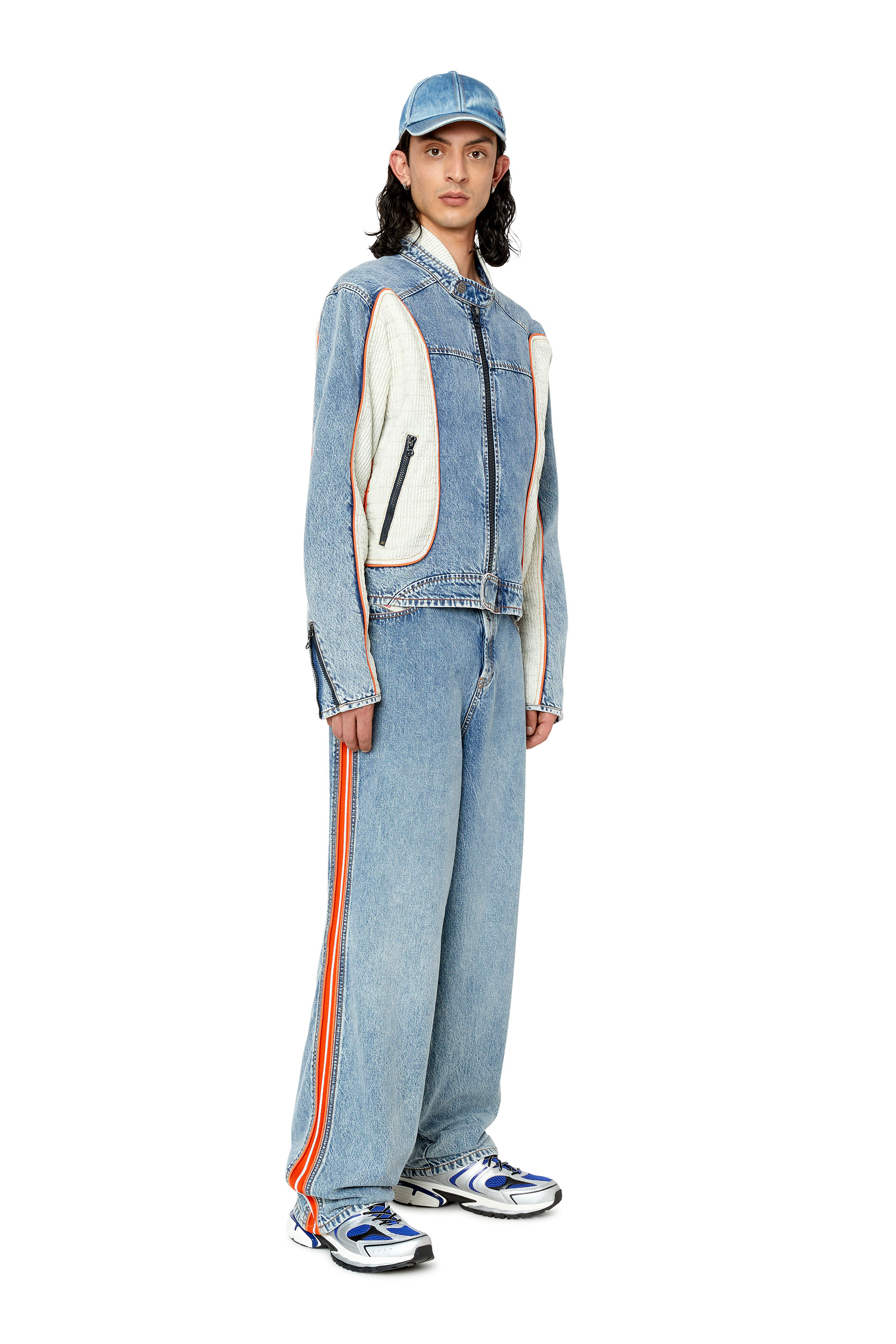 Diesel - Man's Straight Jeans D-Vulkos 0EMAH, Light Blue - 2