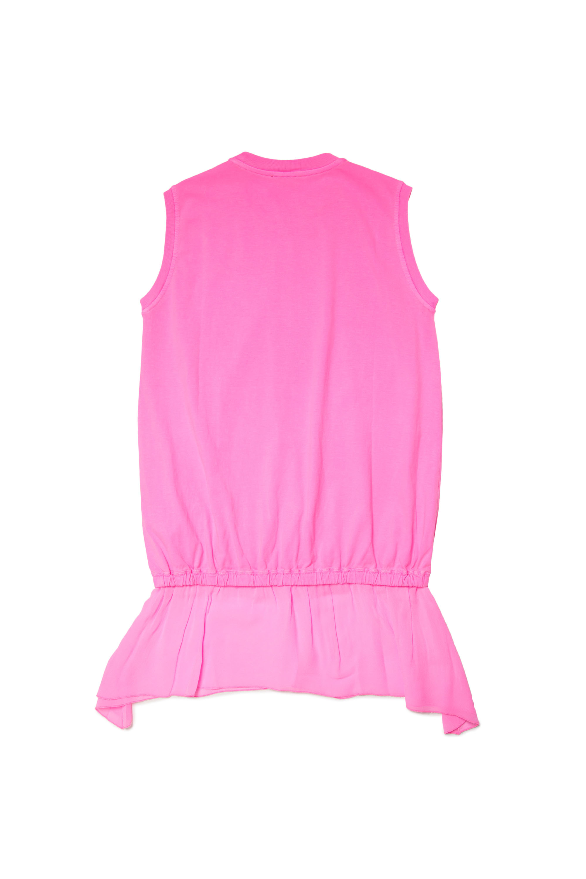 Diesel - DROLLETTY, Woman's Sleeveless dress with fluid skirt in Pink - 2