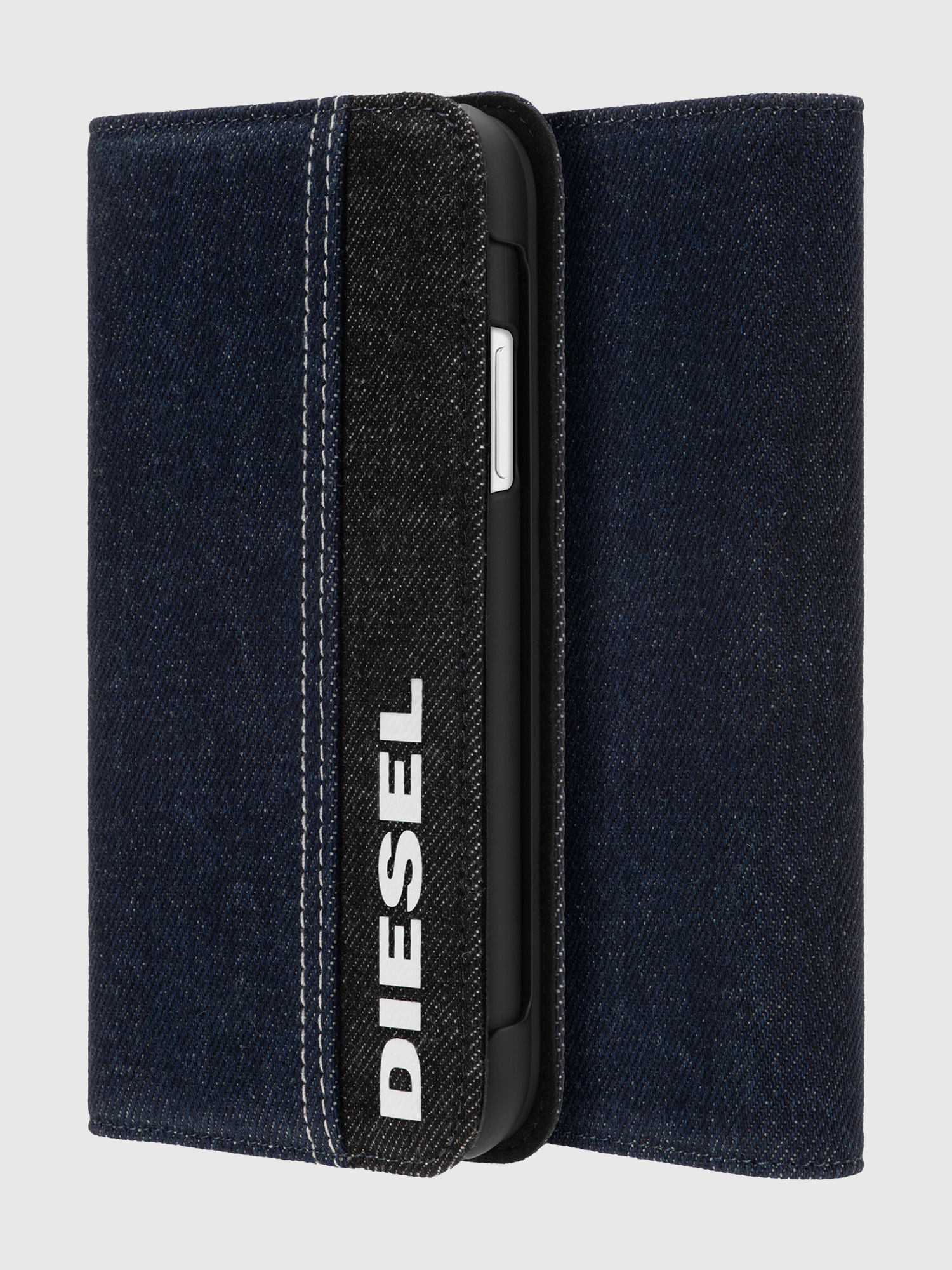 Diesel - DIPH-039-DENVL, Unisex's 2-in-1 folio case for iPhone 11 Pro Max in Blue Jeans - 1