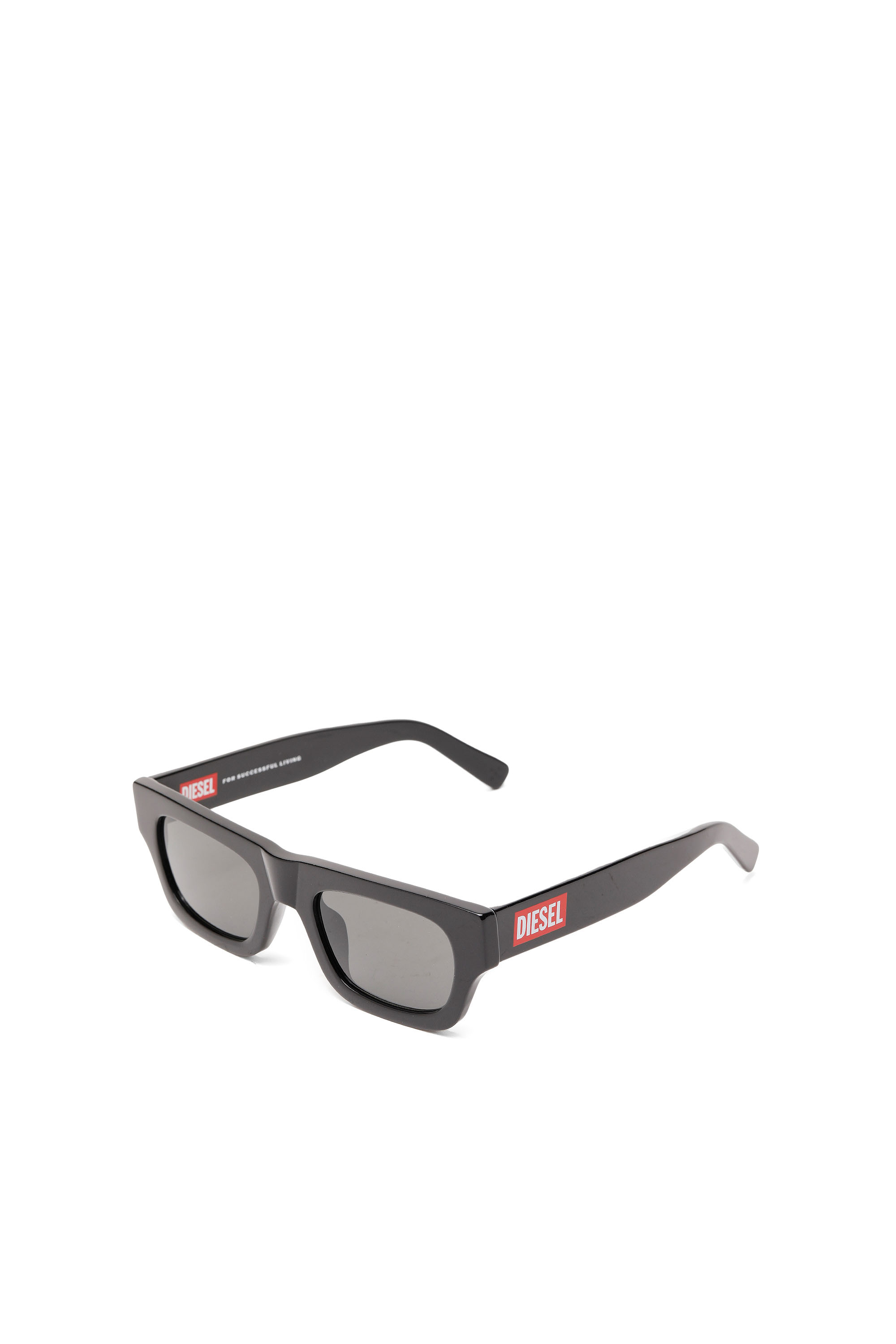 Diesel - DM0365, Unisex's Iconic logo sunglasses in Black - 1