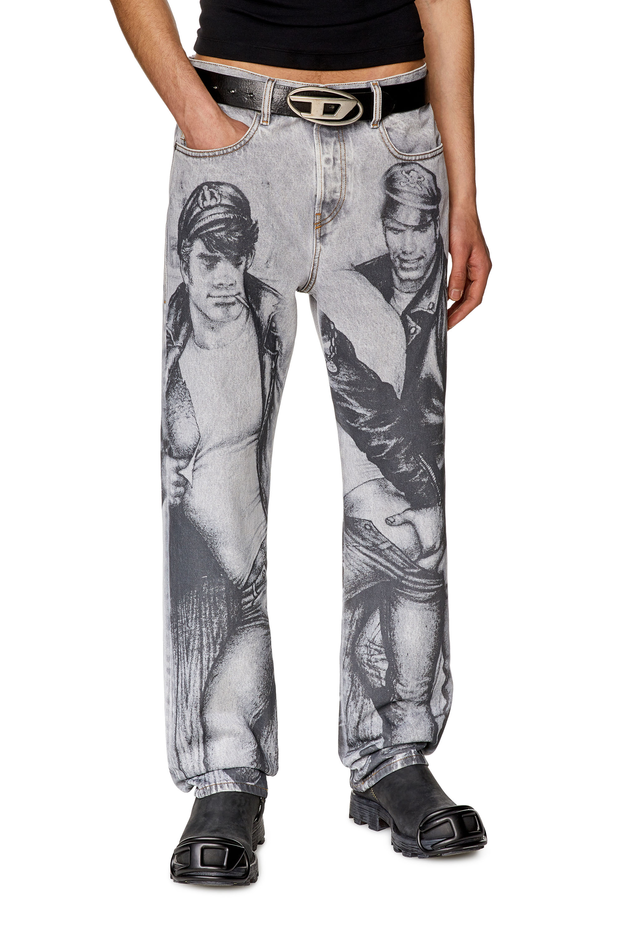 Diesel - Unisex's Straight Jeans 2020 D-Viker 007F8, Grey - 1