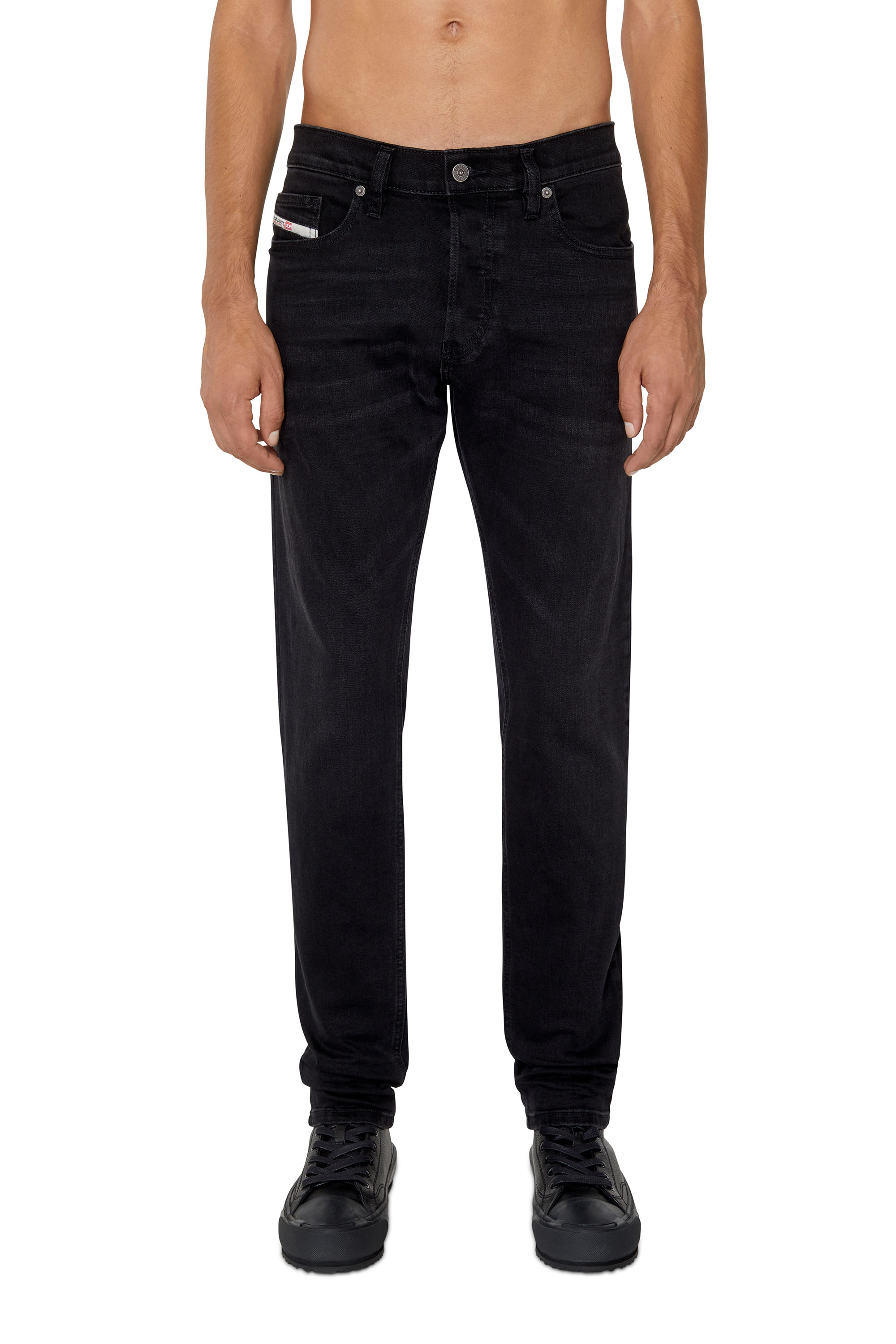 Diesel - Slim Jeans D-Luster 0IHAU, Man's Slim Jeans - D-Luster in Black/Dark grey - 1
