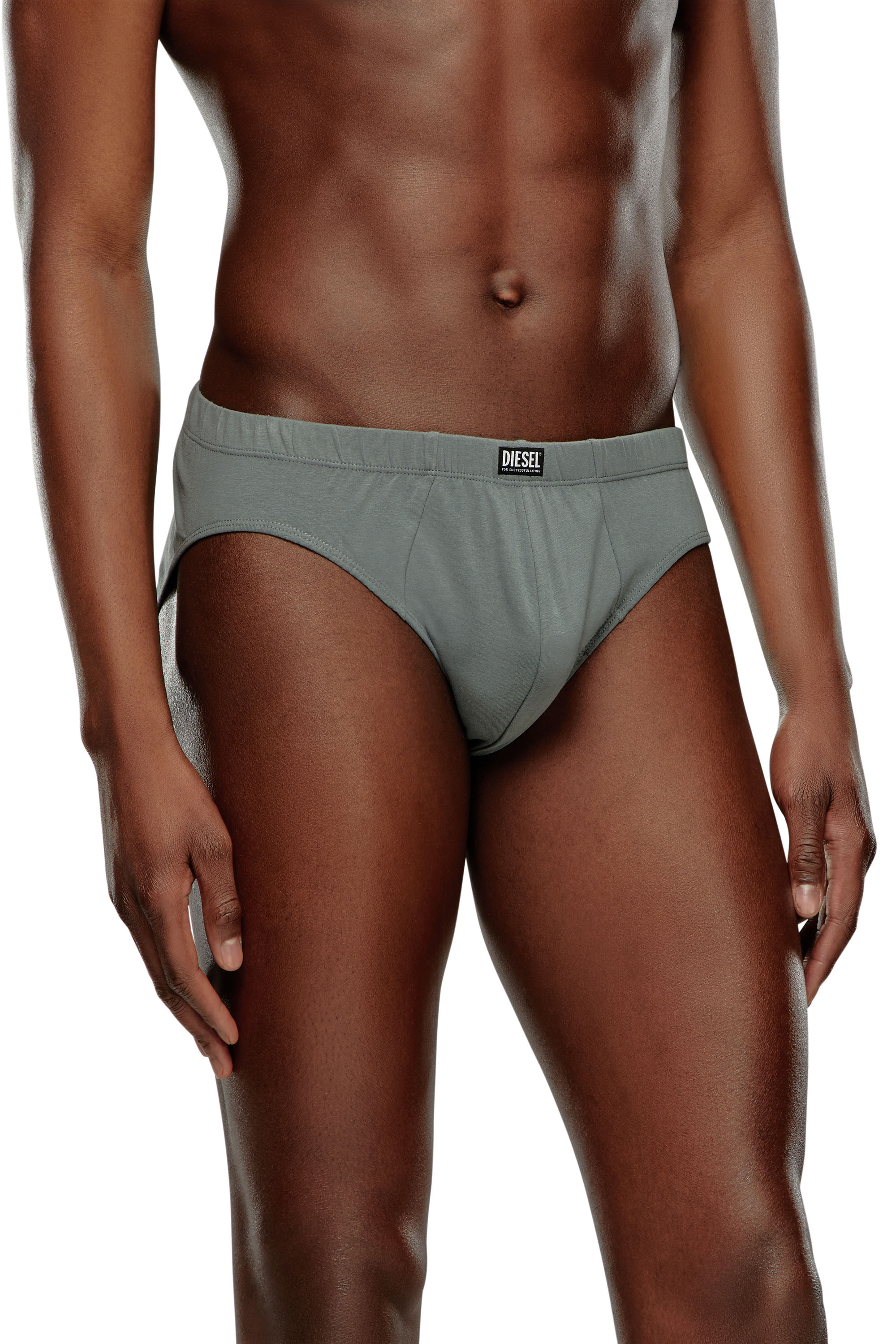 Diesel - UMBR-PHABIO-THREEPACK, Man's Three-pack seamless briefs in Grey/Black - 2