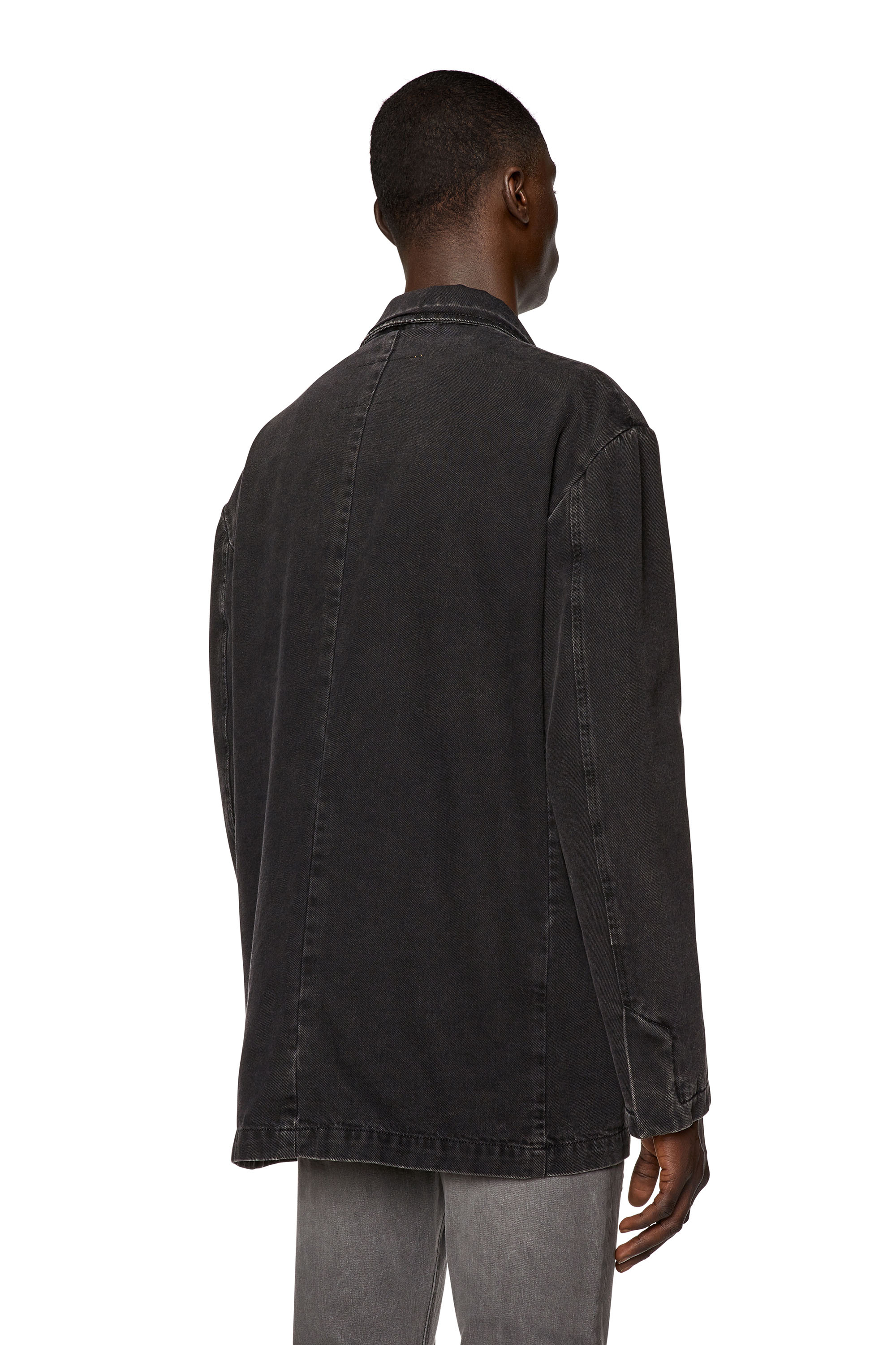 Diesel - D-BLAZ, Man's Denim Blazer in Black - 4