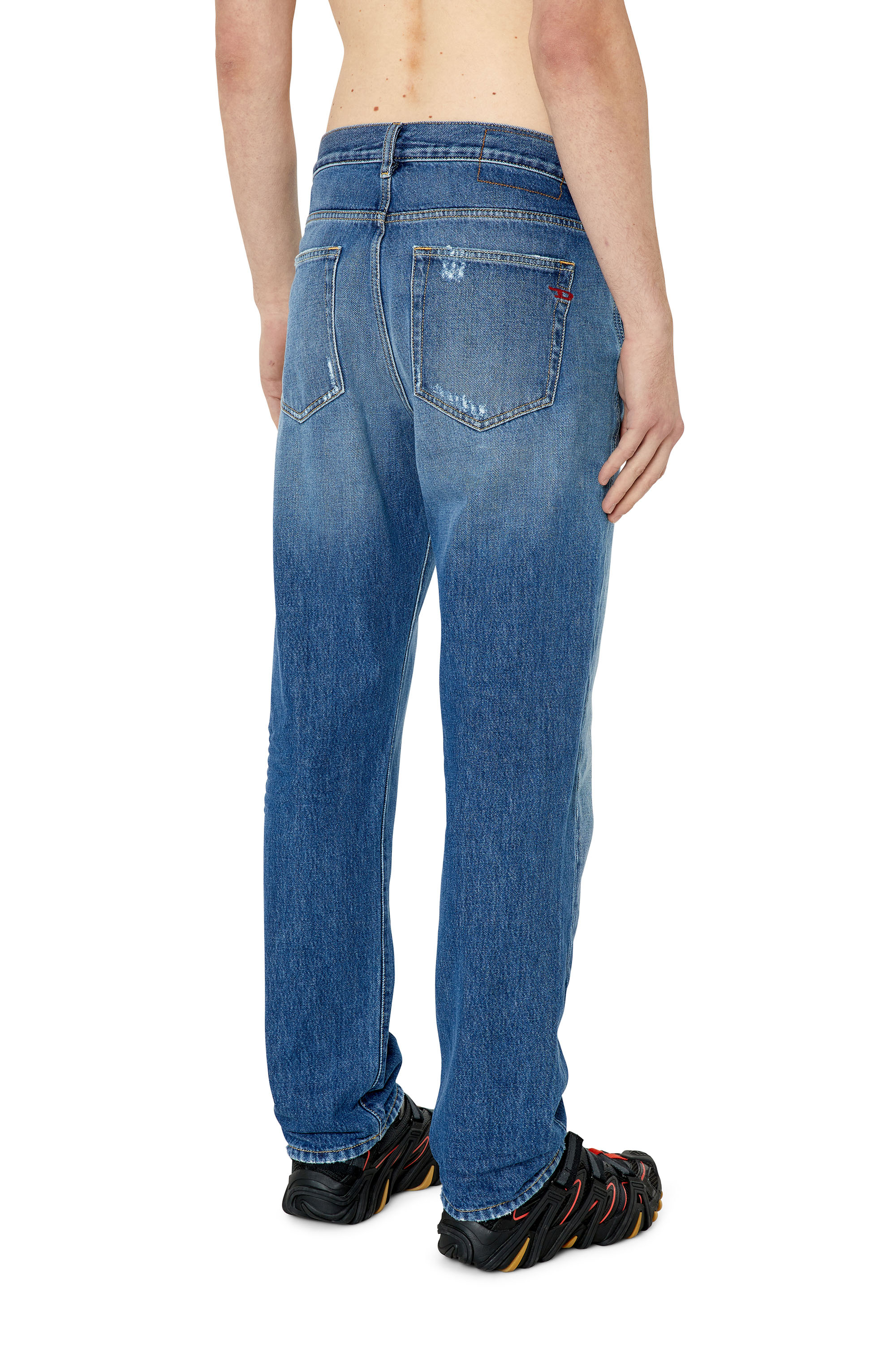 Diesel - Straight Jeans 2020 D-Viker E9C03, Man's Straight Jeans - 2020 D-Viker in Medium blue - 4