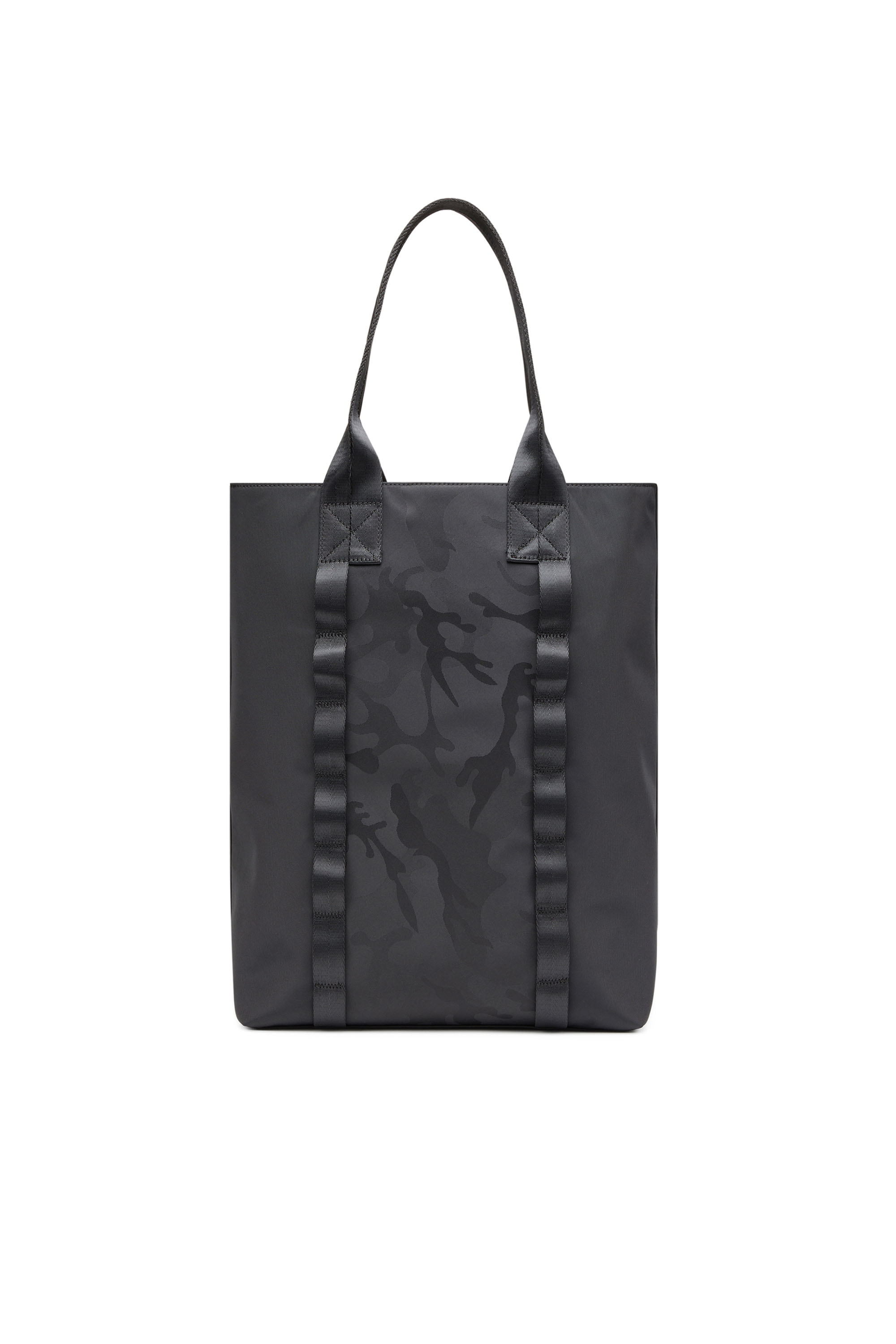 Diesel - DSRT TOTE, Man's Dsrt-Utility tote in printed nylon in Black - 2