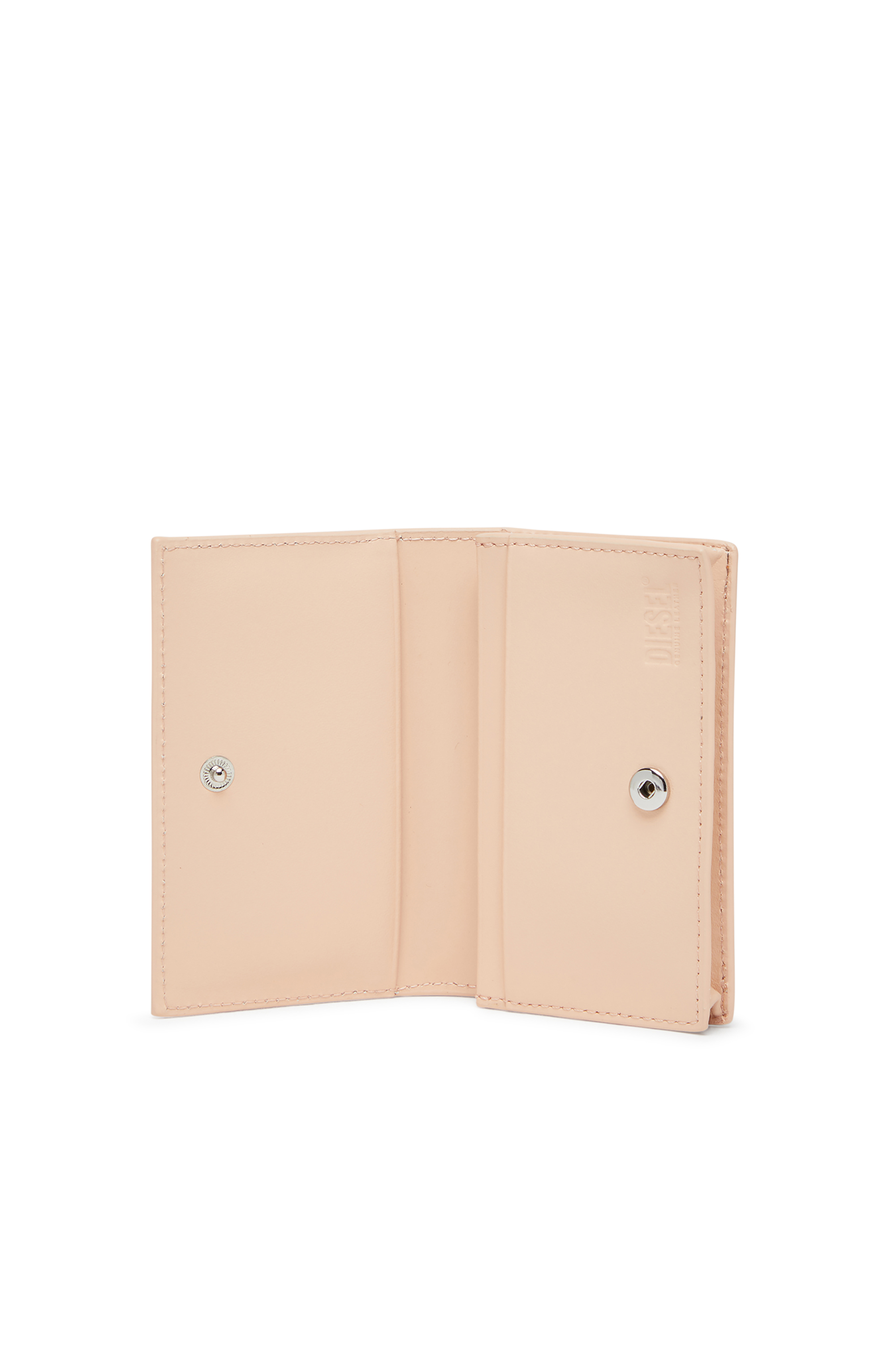 Diesel - 1DR CARD HOLDER IV, Woman's Leather card holder with enamelled Oval D in null - 3