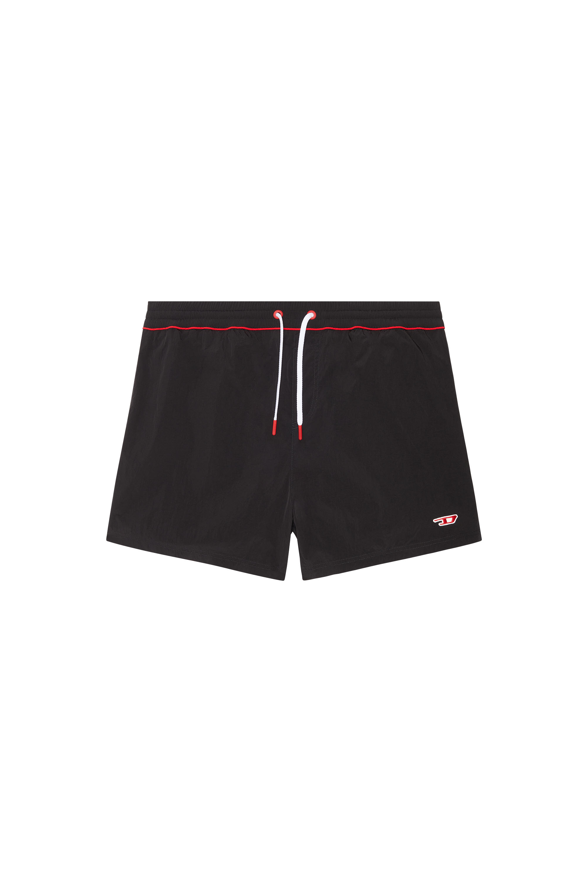 Diesel - BMBX-NICO, Man's Mid-length swim shorts with D patch in Black - 1