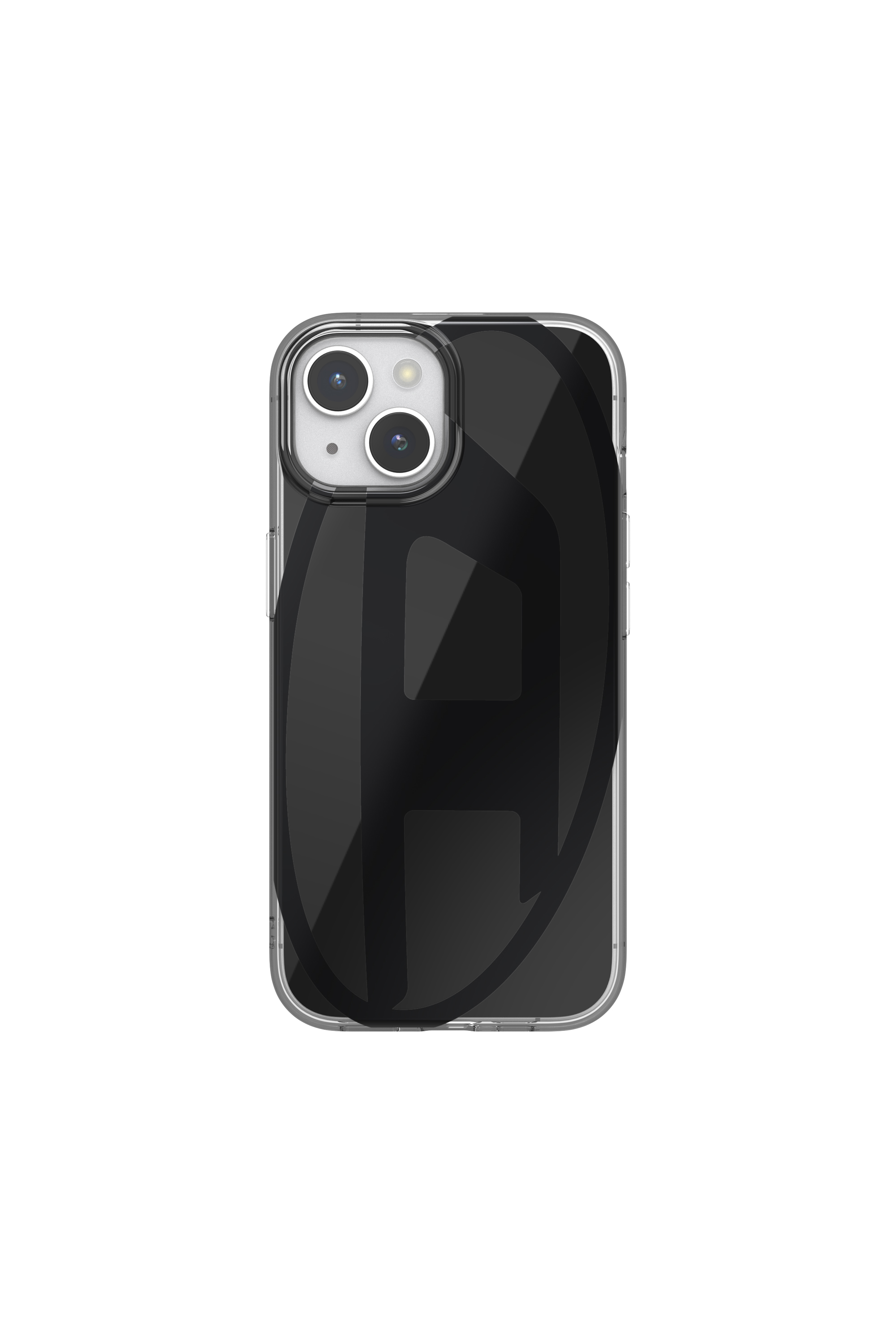 Diesel - 60039 AOP CASE, Unisex's Oval D Case for iP 15 in Black - 2
