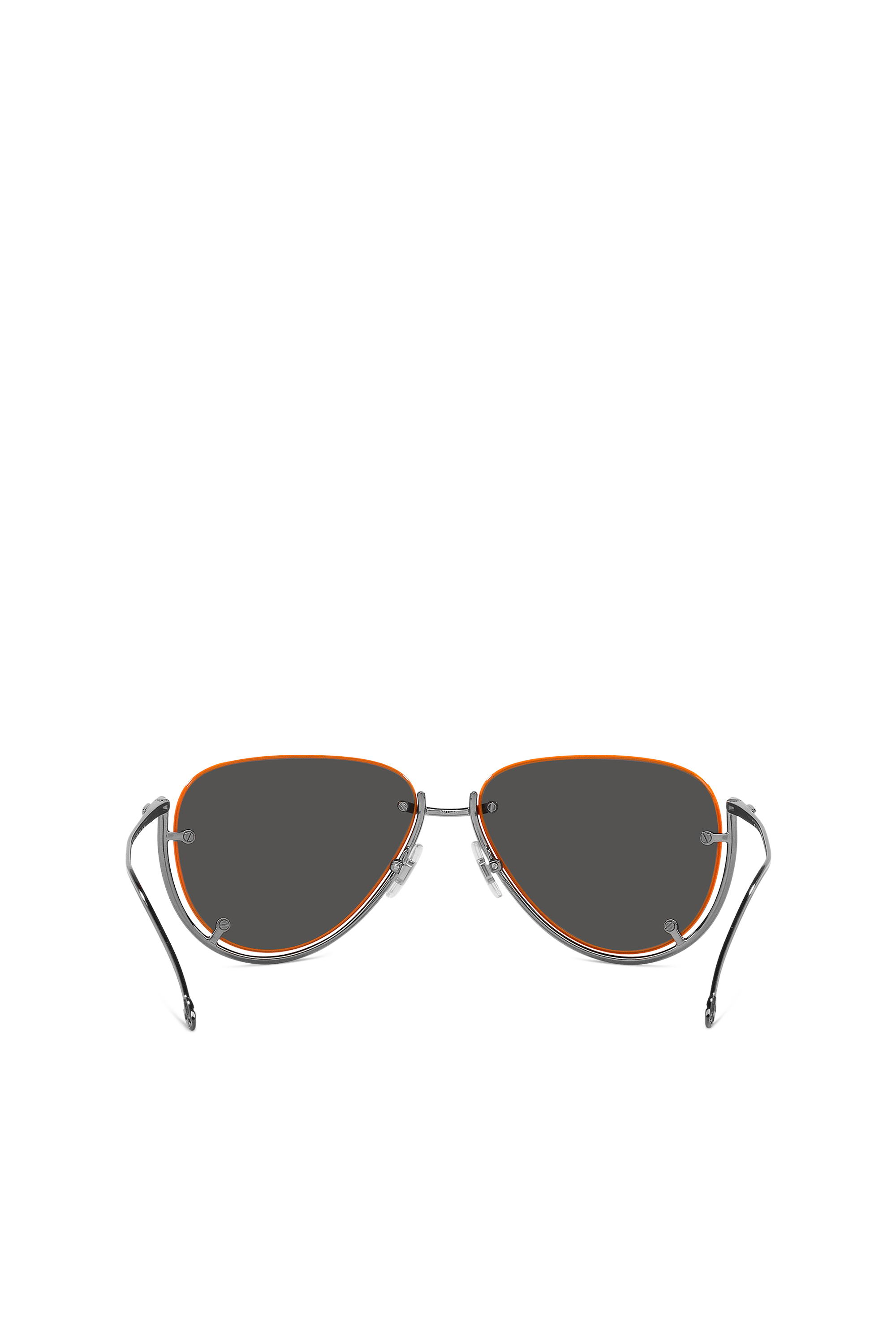 Diesel - 0DL1003, Unisex's Pilot model sunglasses in Black/Orange - 4