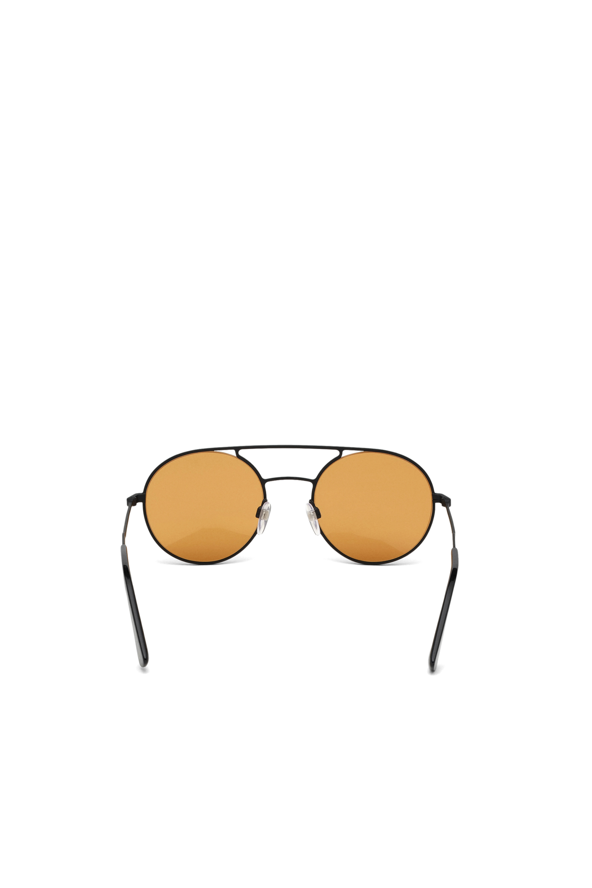 Diesel - DL0301, Unisex's Sunglasses in metal in Orange/Black - 4