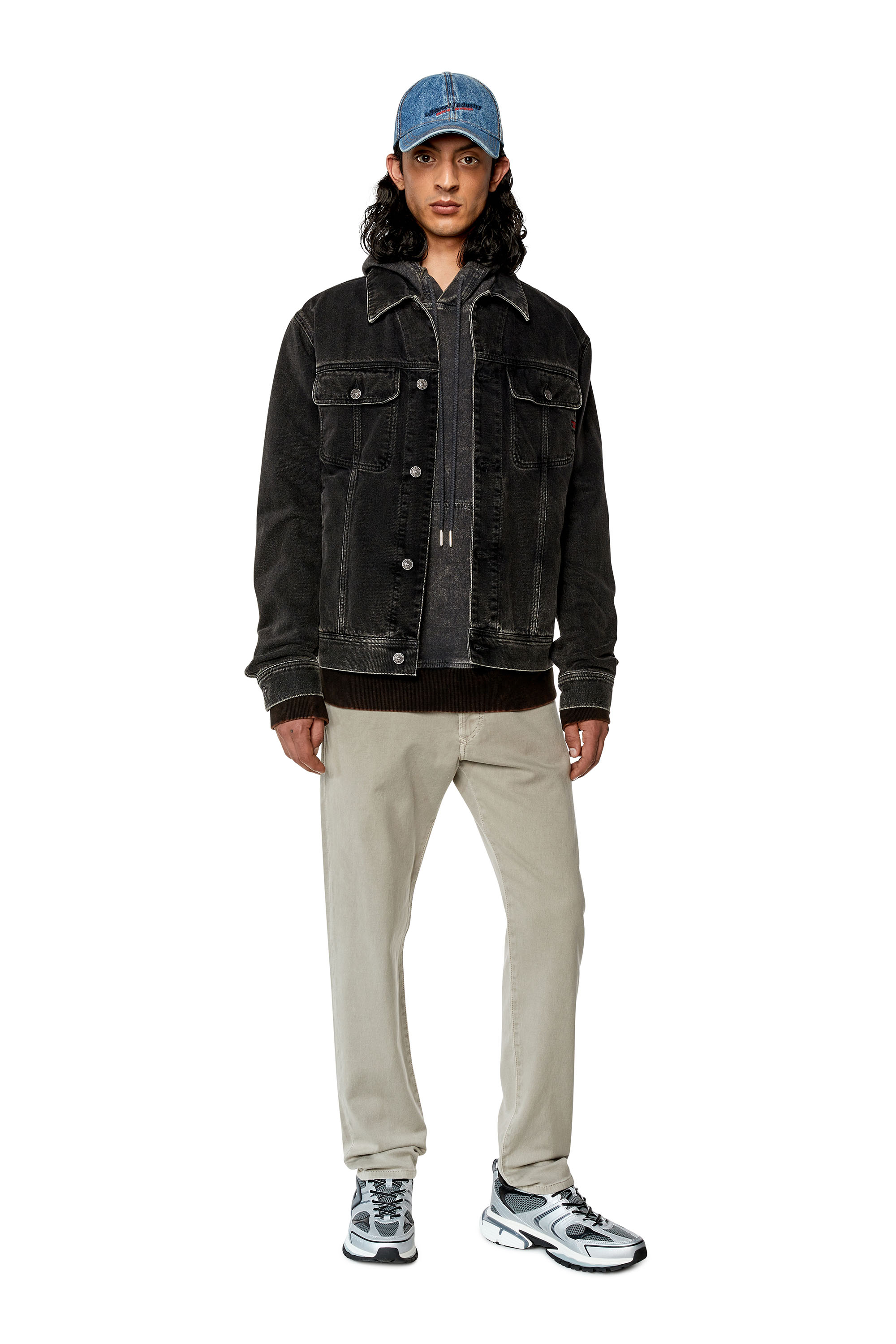 Diesel - Tapered 2030 D-Krooley Joggjeans® 068DY, Man's Tapered 2030 D-Krooley Joggjeans® in Grey - 2