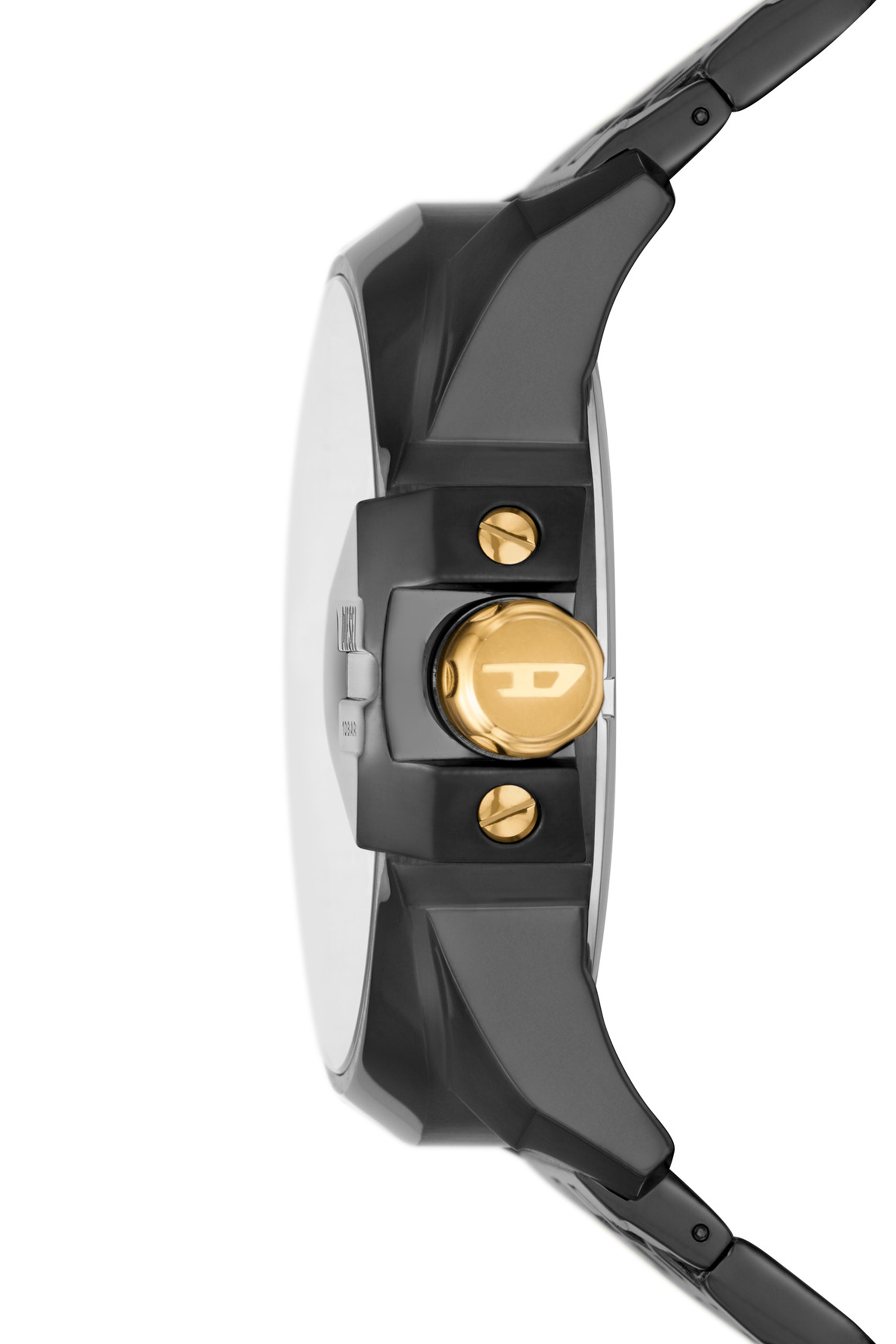 Diesel - null, Man's Uber Chief Stainless Steel Watch in Black/Dark grey - 3