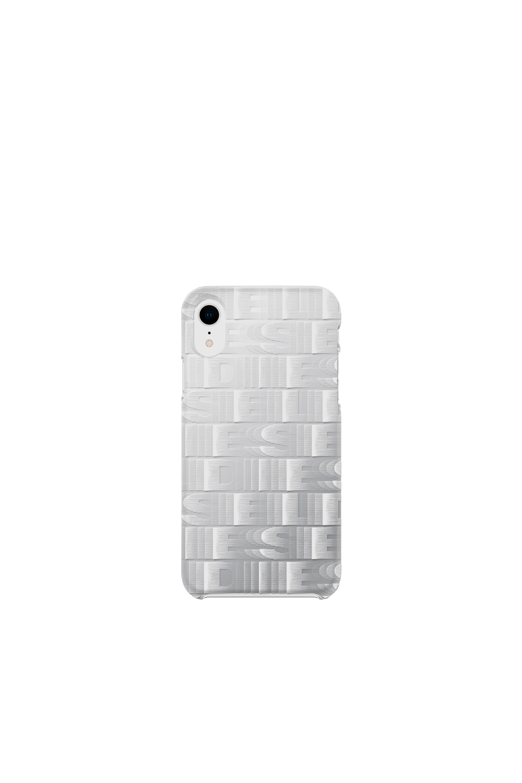 Diesel - DIESEL PRINTED CO-MOLD CASE FOR IPHONE XR, Unisex's Repeating logo case, iPhone XR in White - 2