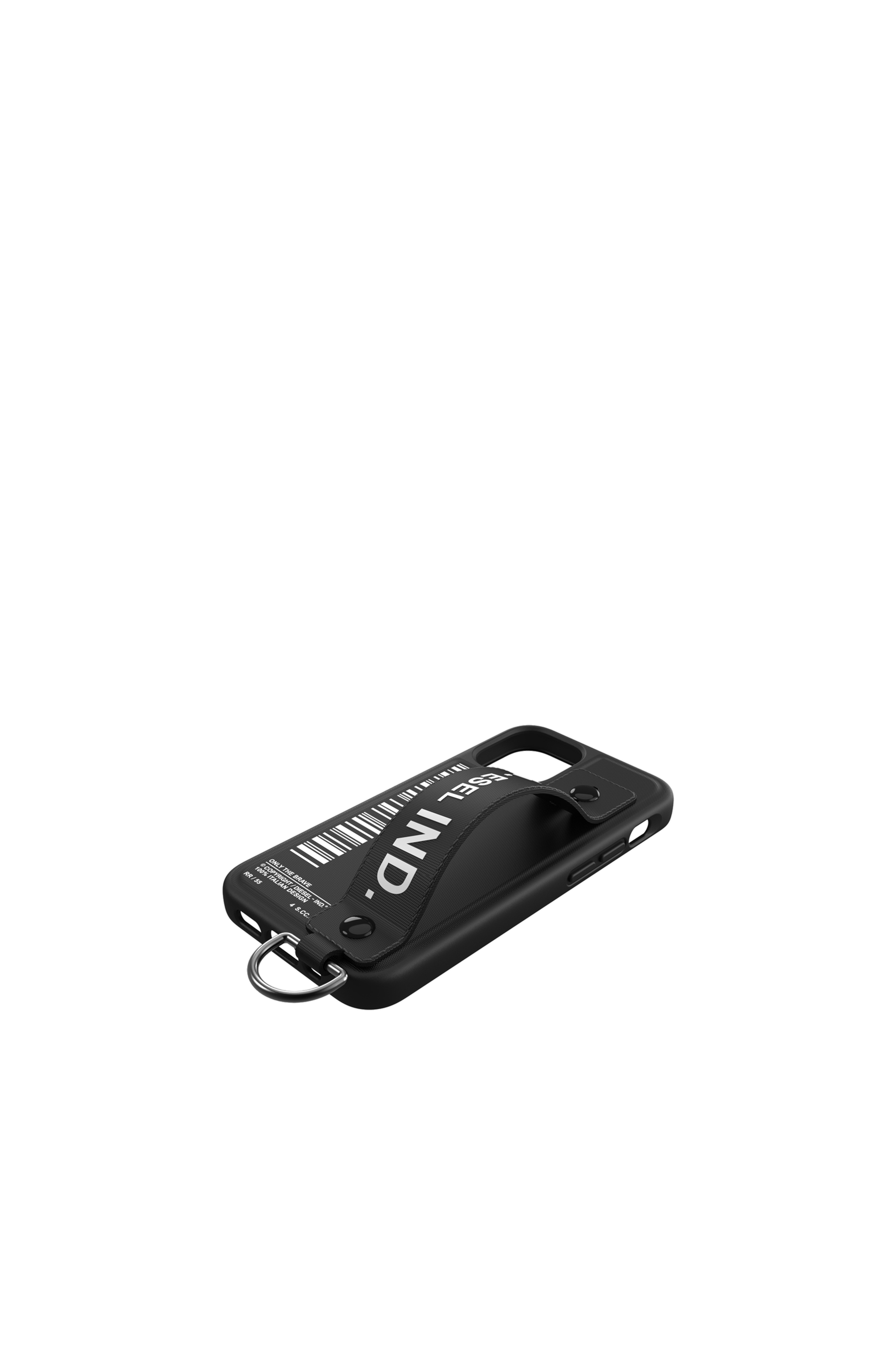 Diesel - 42524 STANDARD CASE, Unisex's Handstrap Case for iPhone 12 Mini in Black - 4