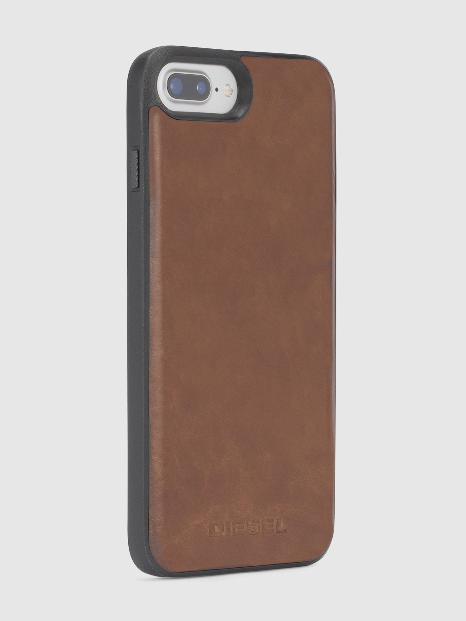 Diesel - BROWN LEATHER IPHONE 8 PLUS/7 PLUS/6s PLUS/6 PLUS CASE, Unisex's Brown case, iPhone 8 Plus/7 Plus/6s Plus/6 Plus in Brown - 4