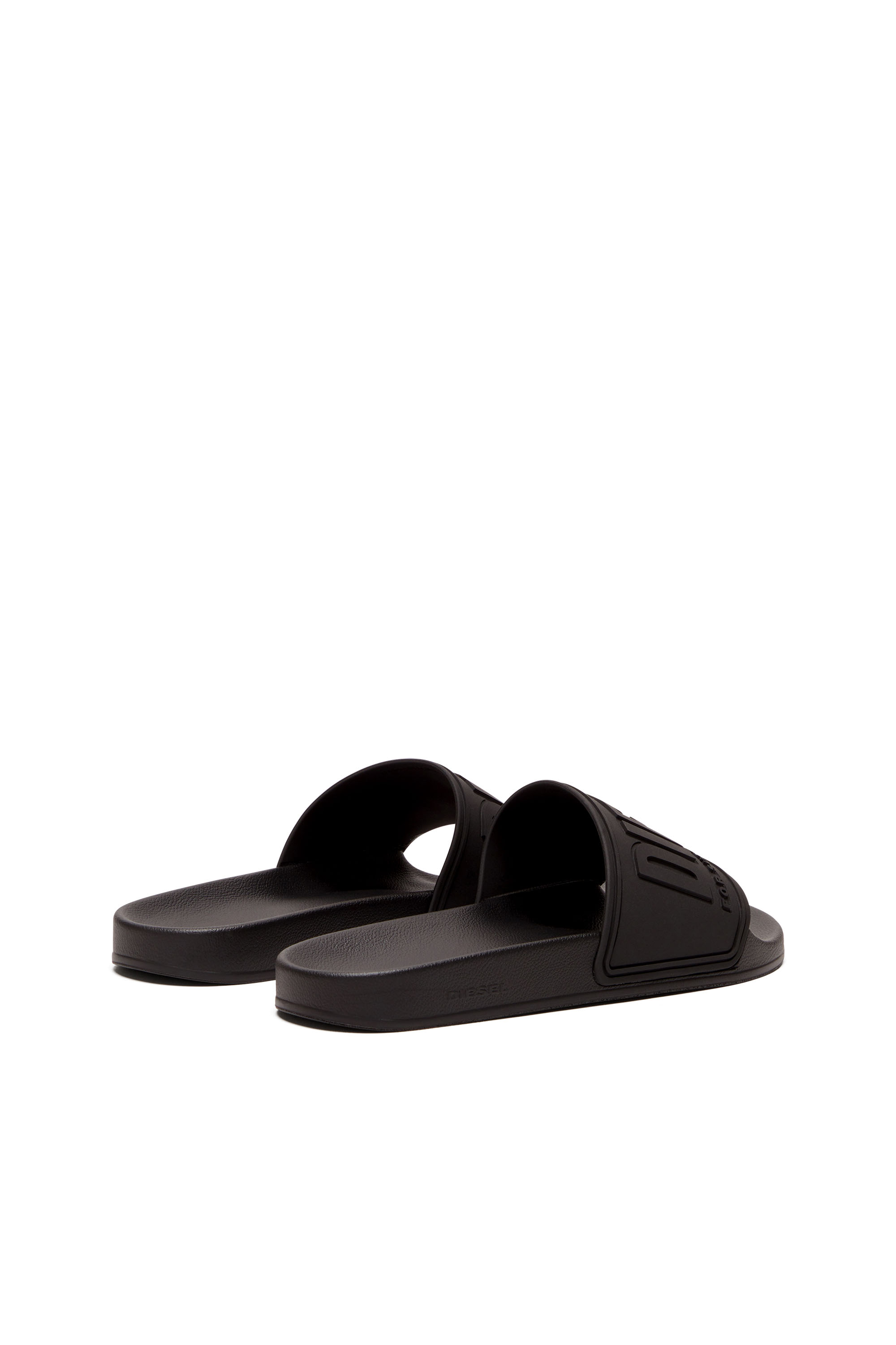 Diesel - SA-MAYEMI CC, Man's Sa-Mayemi-Pool slides with 3D logo in Black - 3