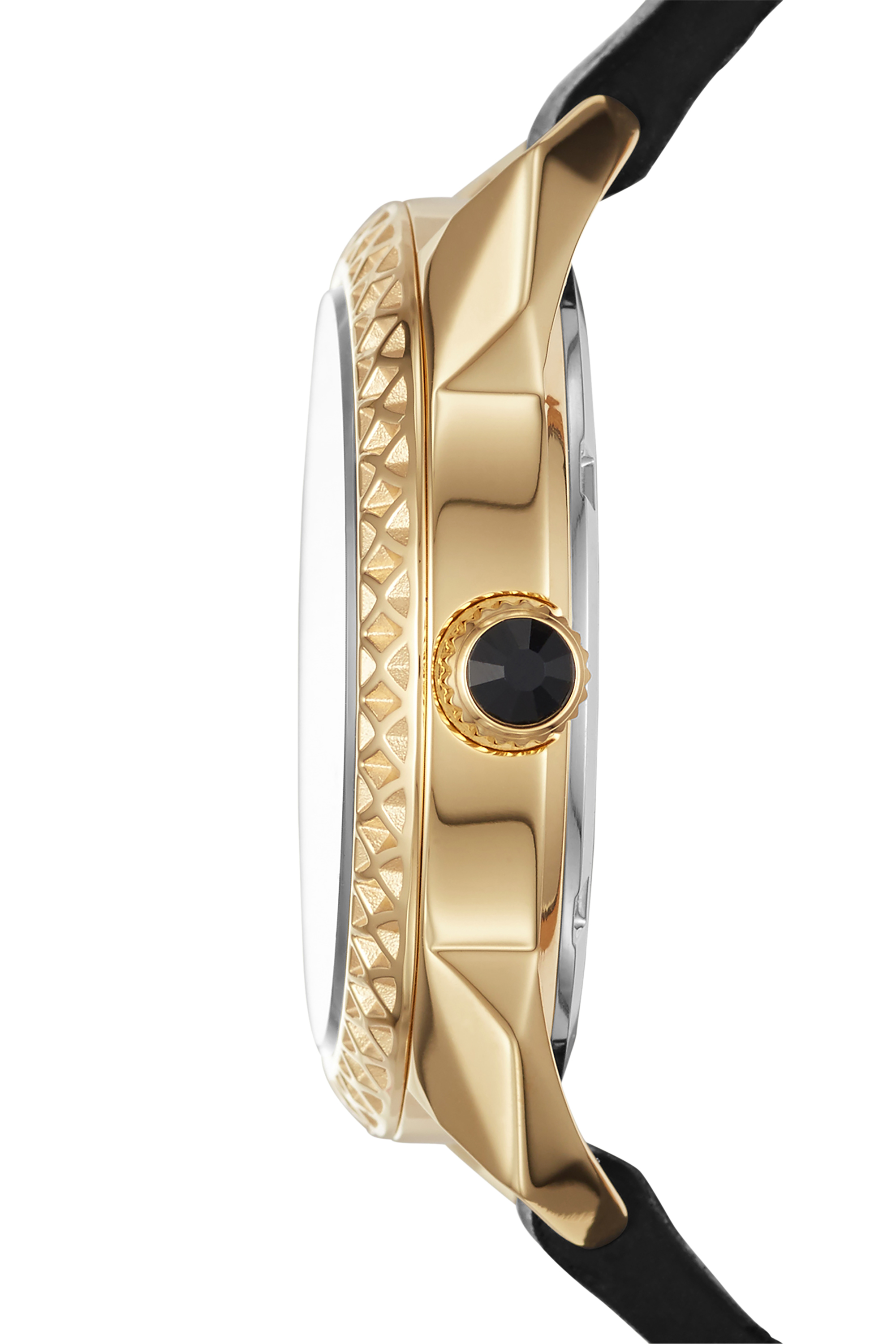 Diesel - DZ5547, Woman's Black watch with gold-tone case, 36 mm in Black - 2