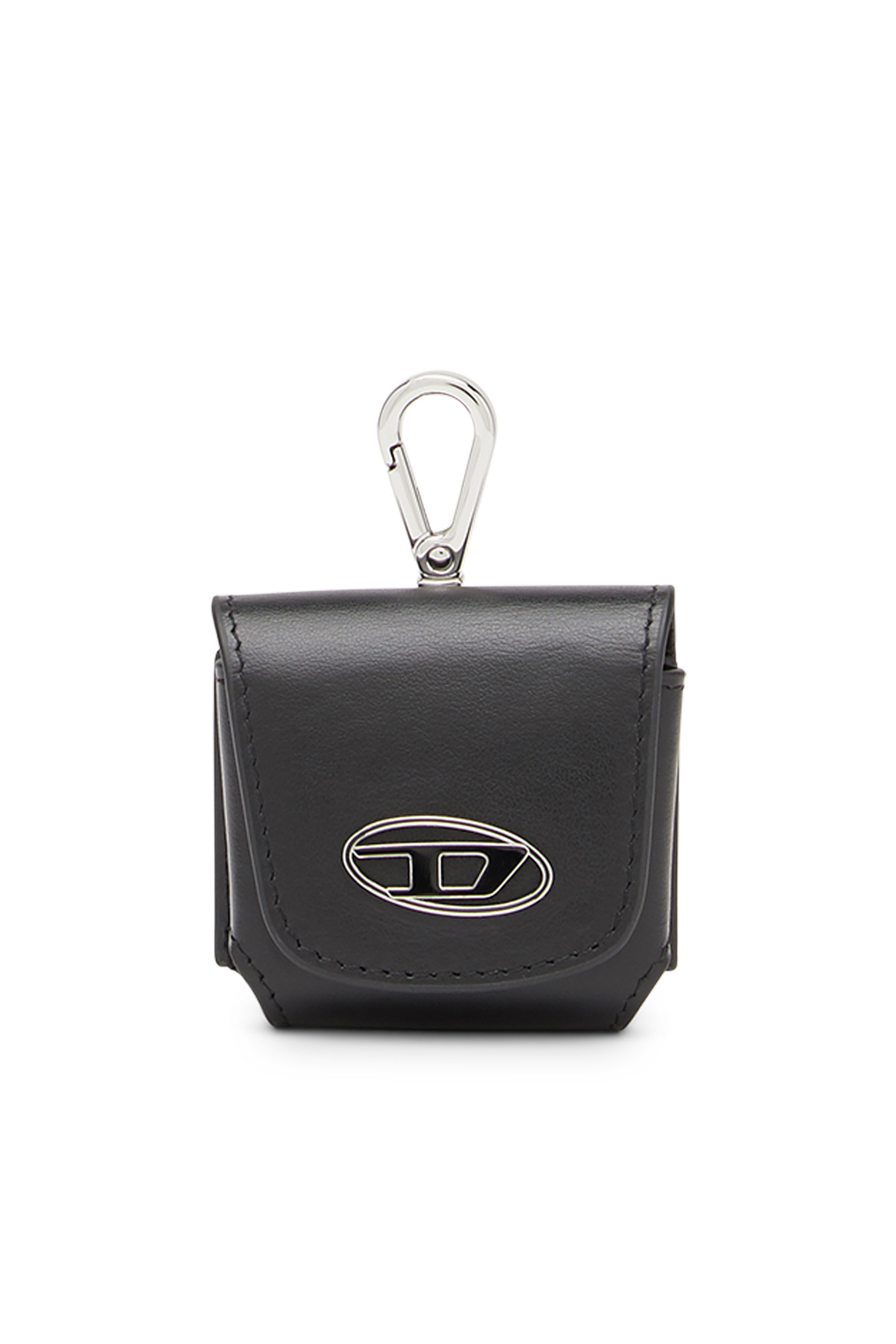 Diesel - HARKY, Man's AirPods case in nappa leather in Black - 1