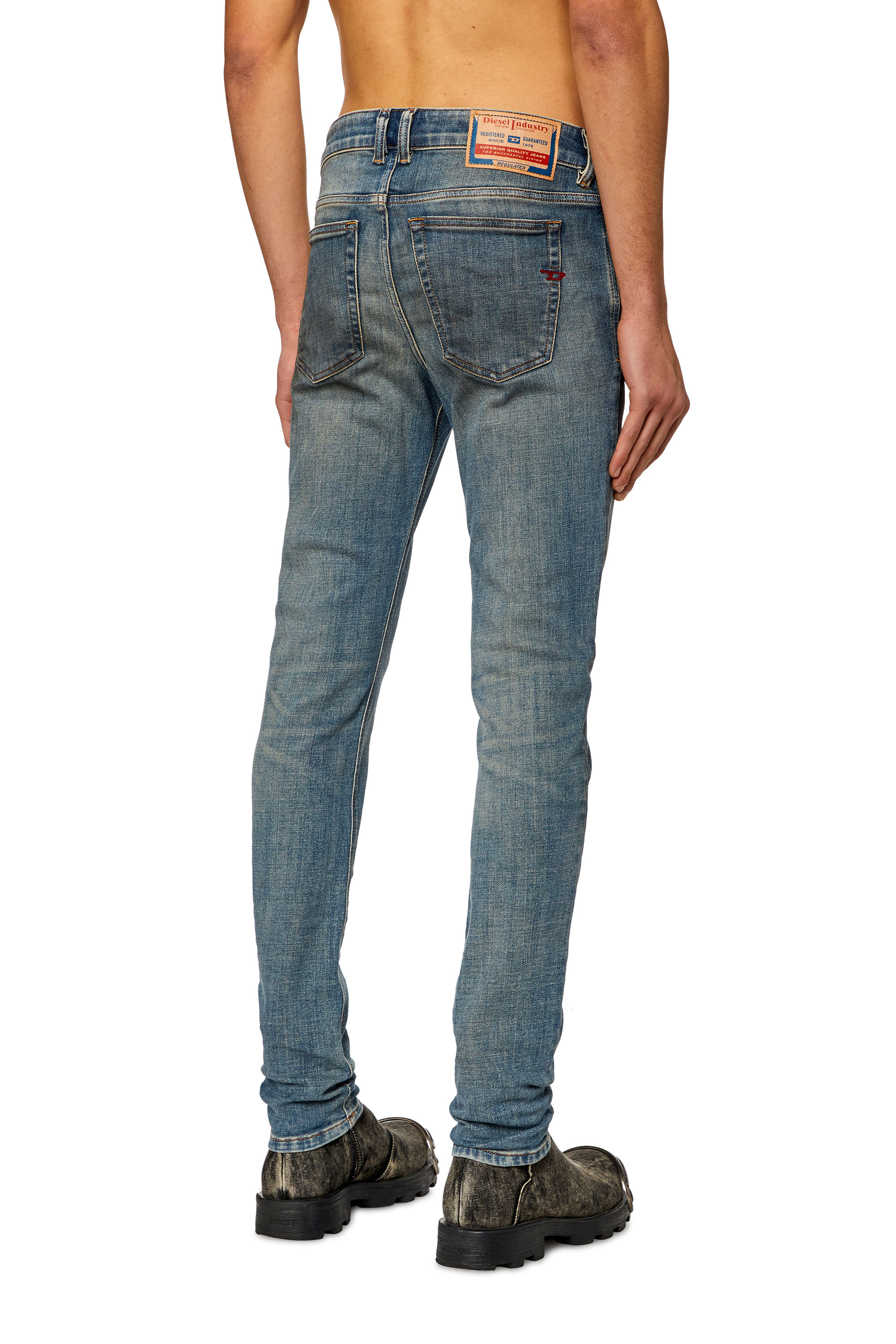 Diesel - Man's Skinny Jeans 1979 Sleenker 09H69, Dark Blue - 4