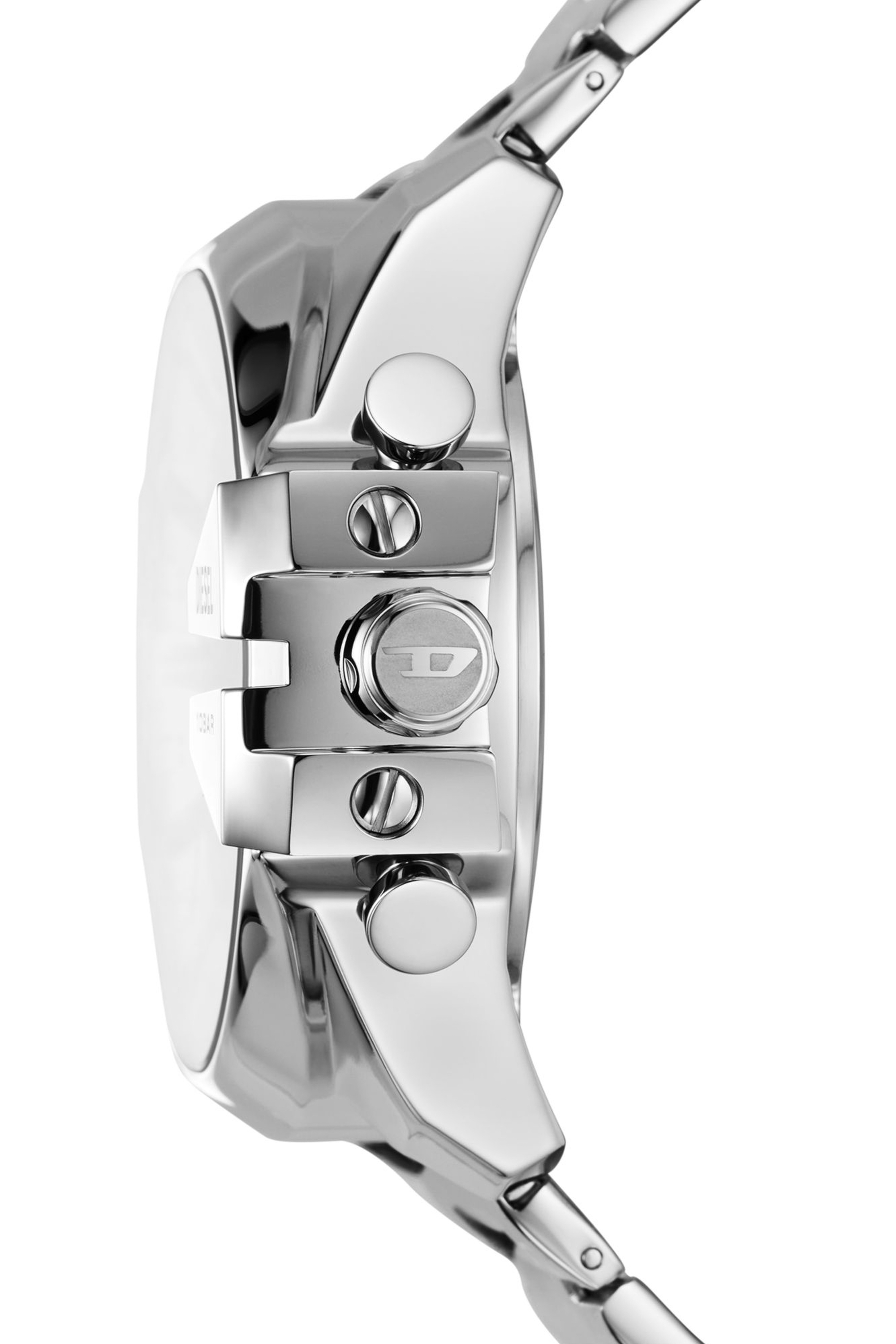 Diesel - DZ4648, Man's Mega Chief ana-digi stainless steel watch in Silver - 3