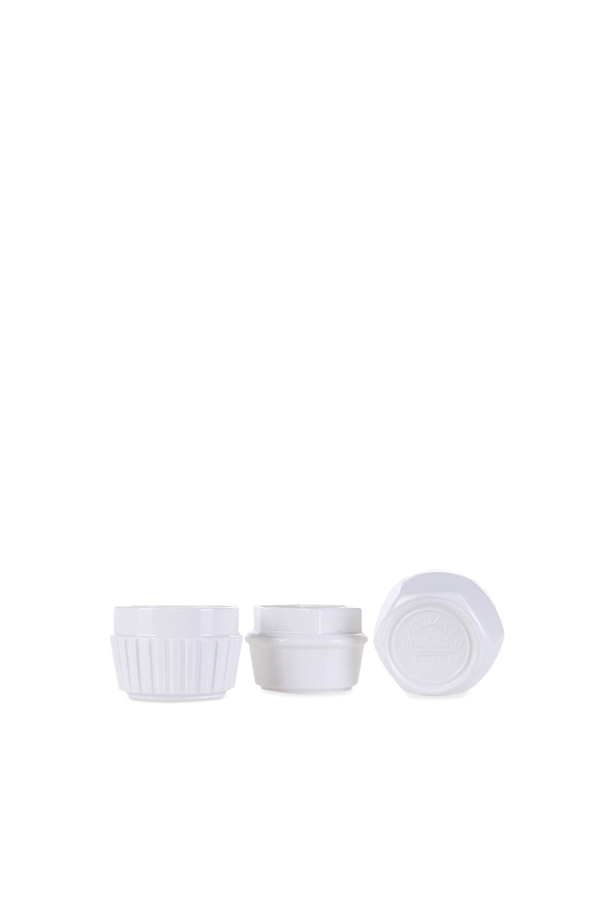 Diesel - 10908 MACHINE COLLEC, Unisex's Assorted porcelain small bowls, set of 3 in White - 1