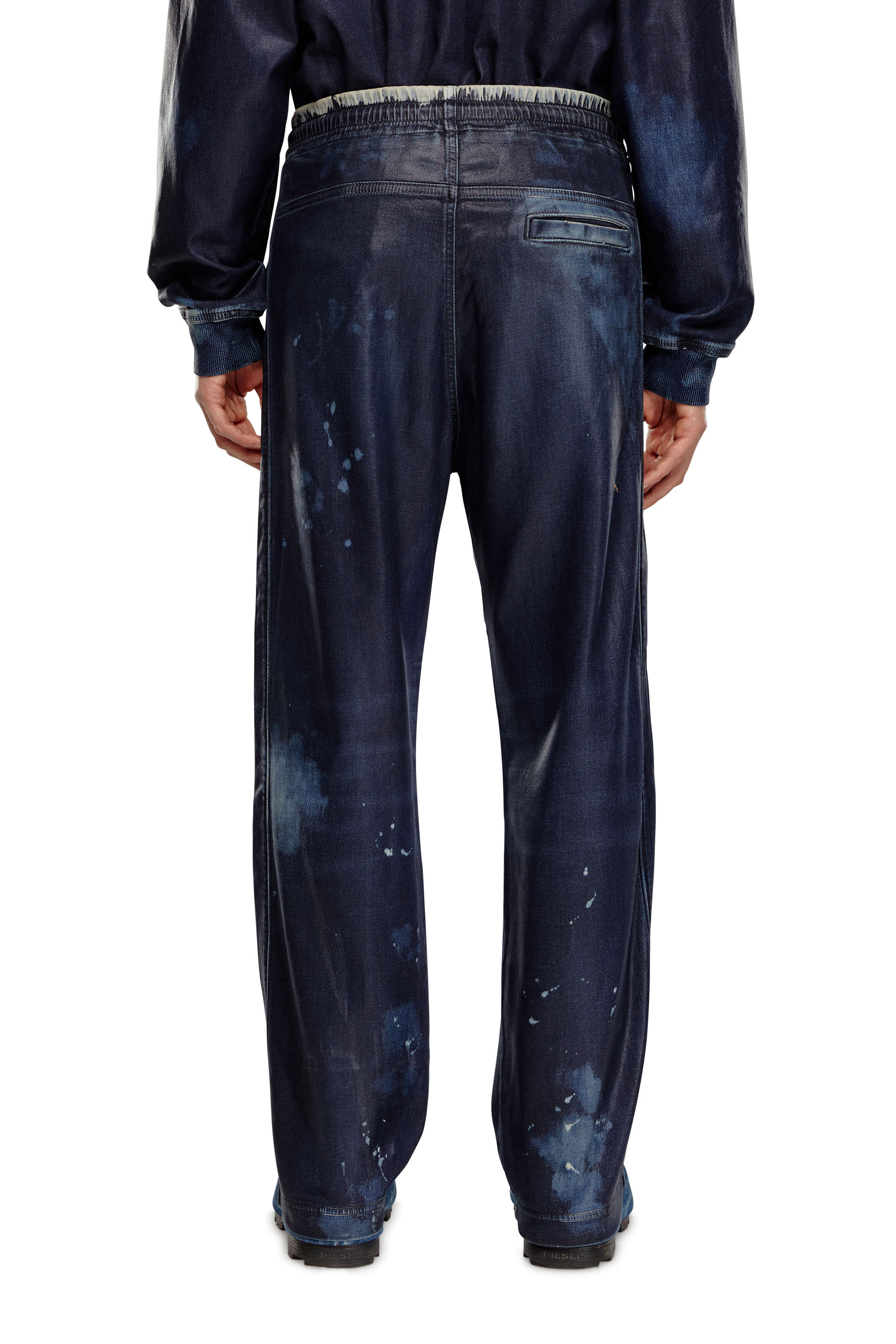 Diesel - Unisex's Relaxed D-Martyans Track Denim 068KU, Dark Blue - 4