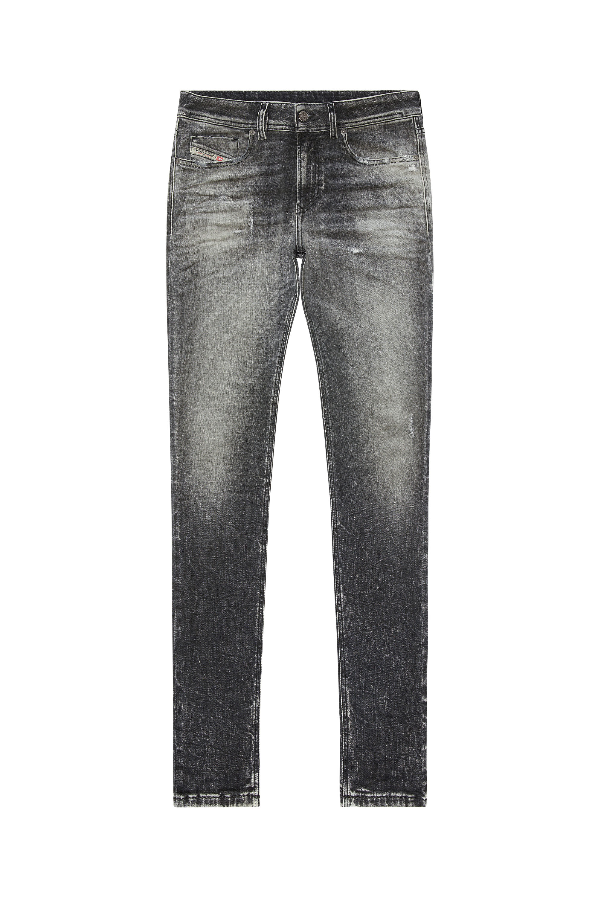 Diesel - Man's Skinny Jeans 1979 Sleenker 09G86, Black/Dark grey - 3