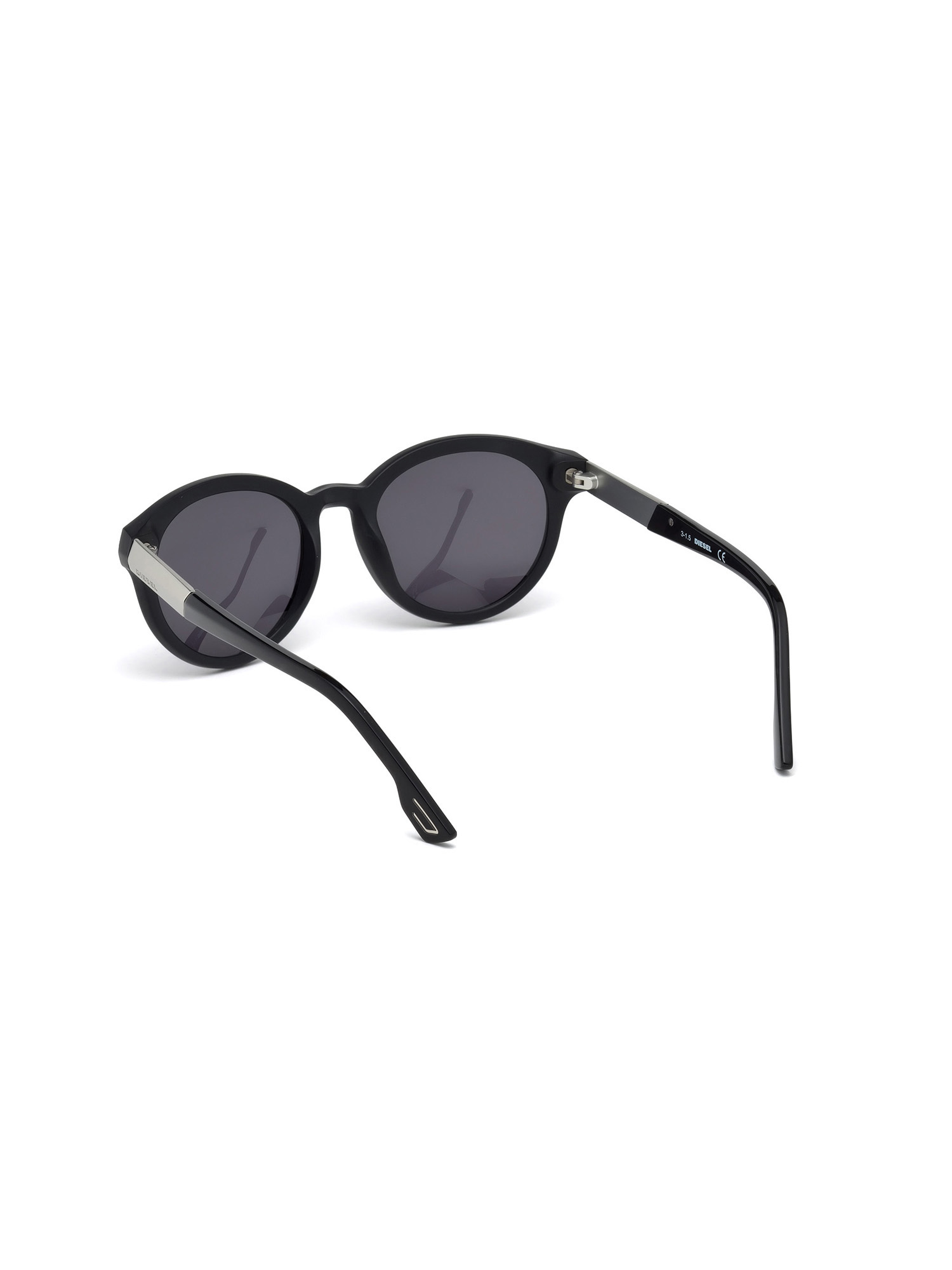 Diesel - DM0186, Unisex's Full rim shape eyewear with metal plaque in Black - 2