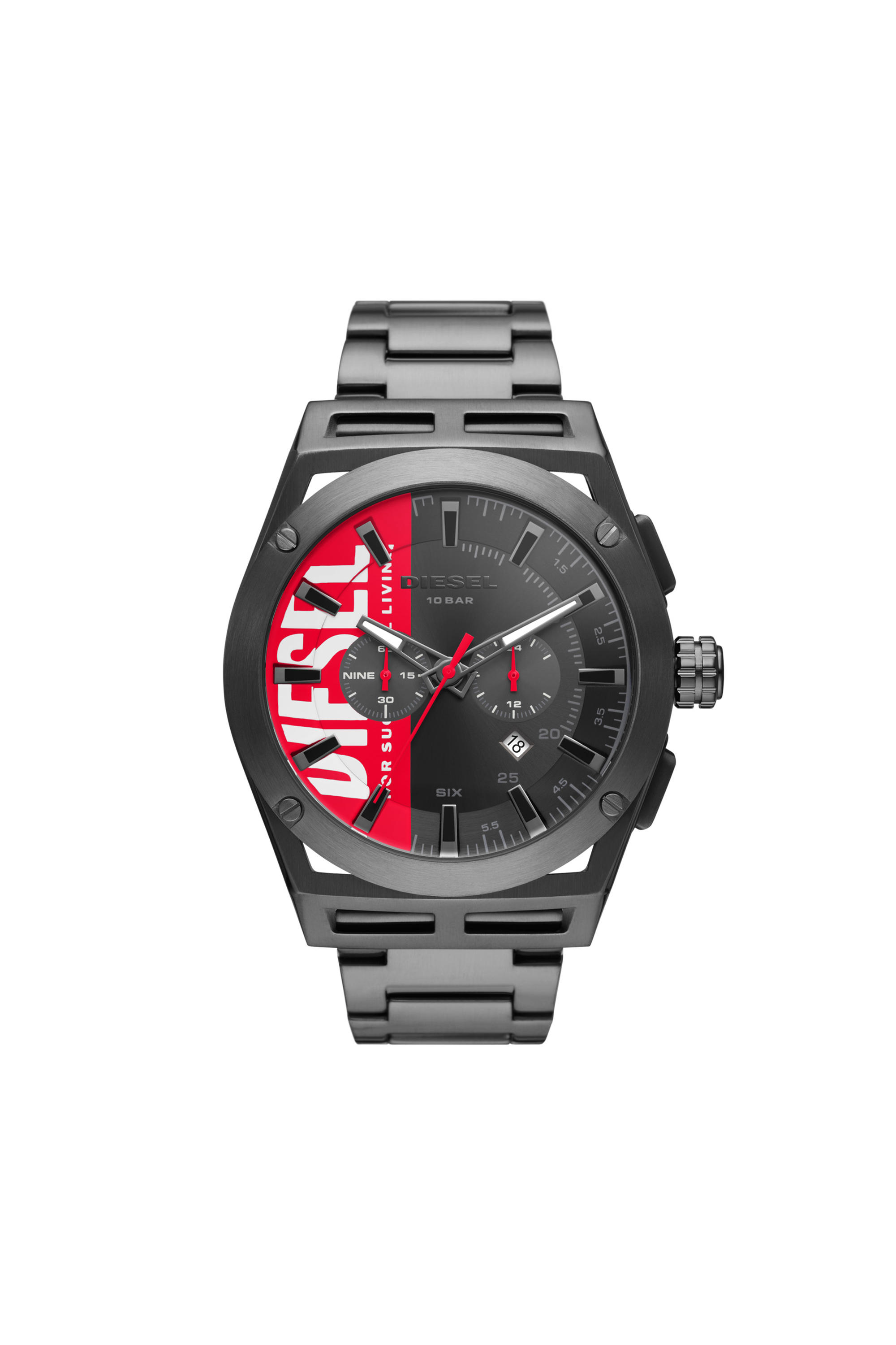 Diesel - DZ4598, Man's Timeframe hronograph gunmetal-tone stainless steel watch in Dark grey - 1