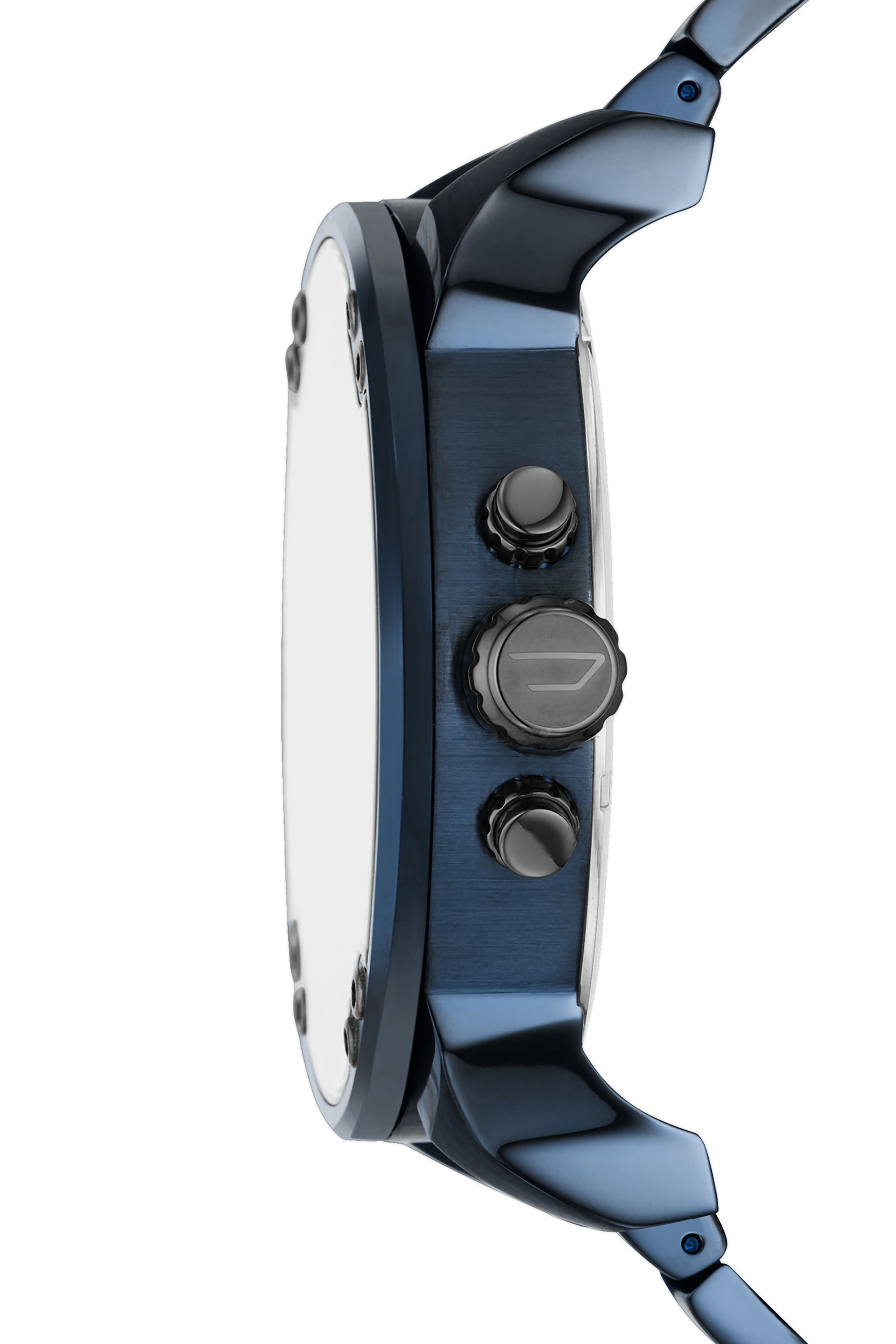 Diesel - DZ7414, Man's Mr. Daddy 2.0 chronograph watch in blue stainless steel in Blue/Black - 2
