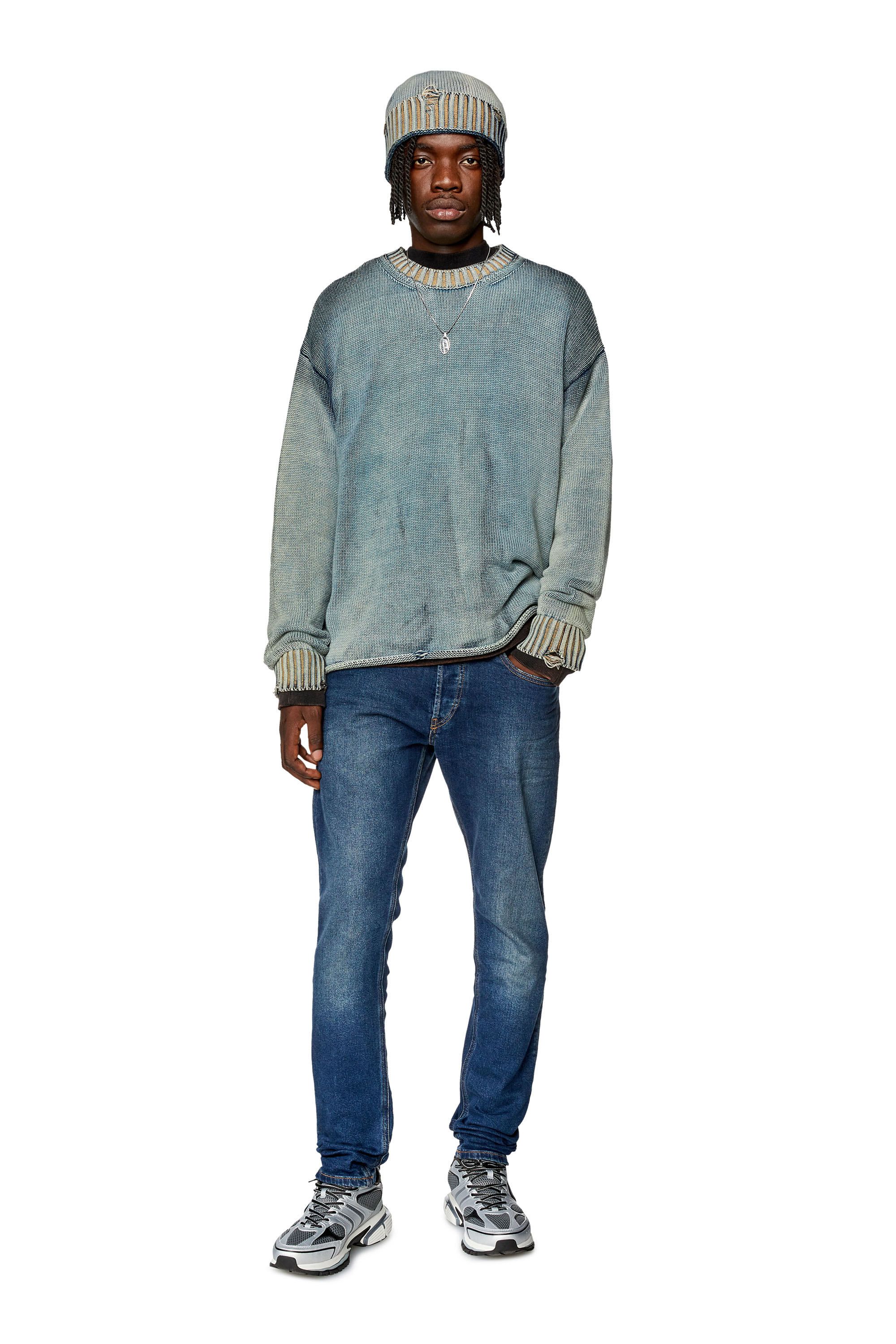 Diesel - Slim Jeans D-Luster 0EKAV, Man's Slim Jeans - D-Luster in Dark Blue - 2