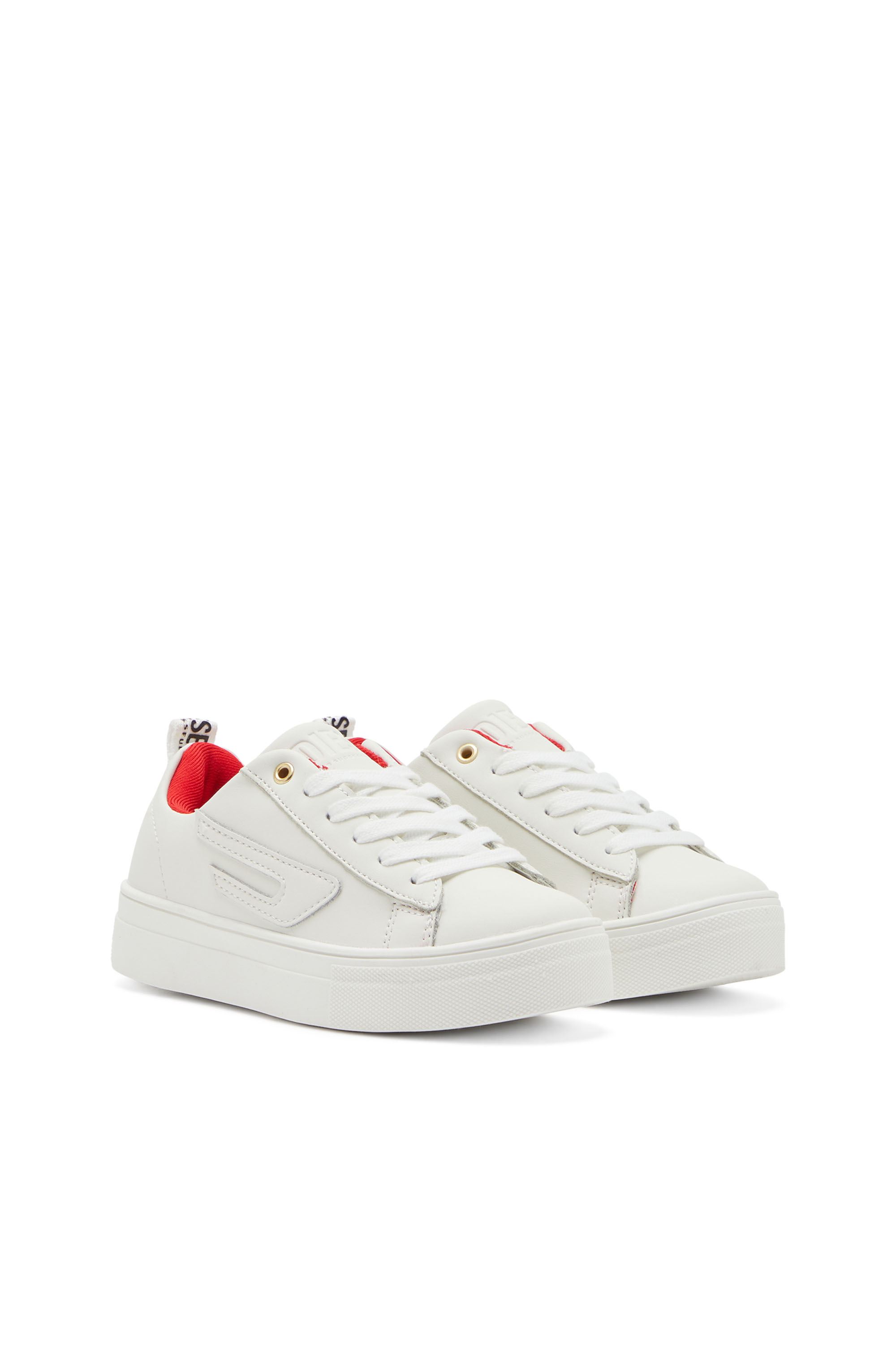 Diesel - S-VANEELA LC, Unisex's Leather platform sneakers in White - 2