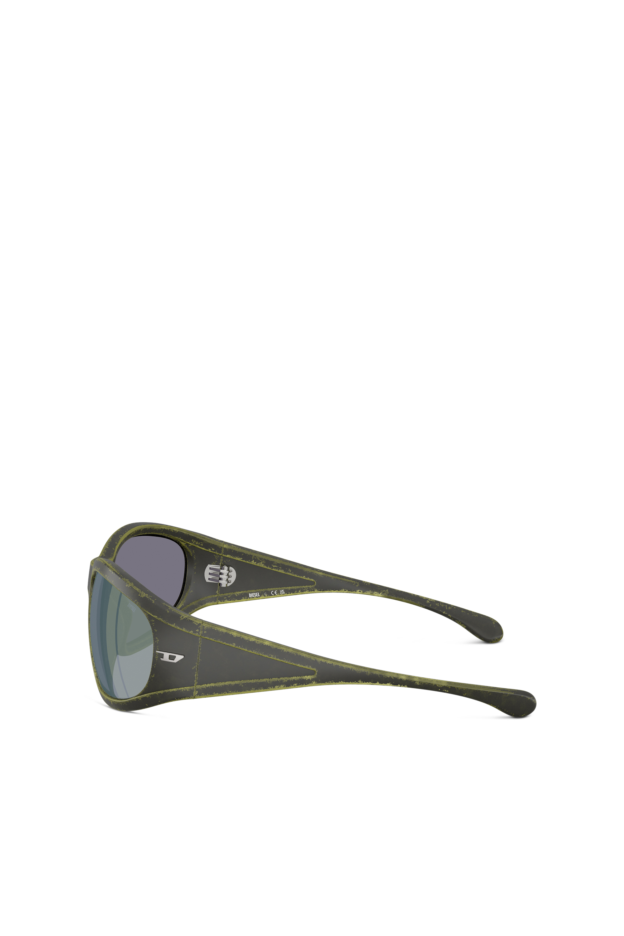 Diesel - 0DL3002, Unisex's Rectangular sunglasses in acetate in Green - 3