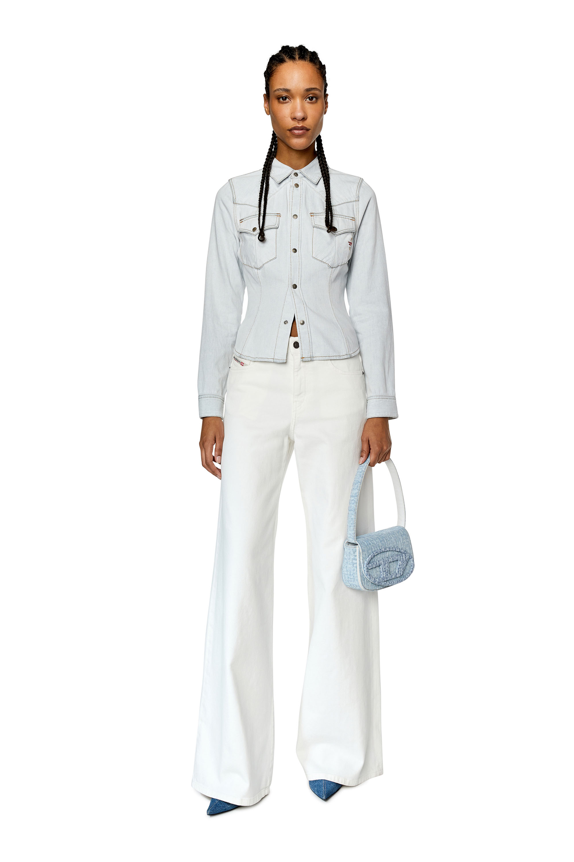 Diesel - Woman's Flare Jeans 1978 D-Akemi 09D63, White - 2