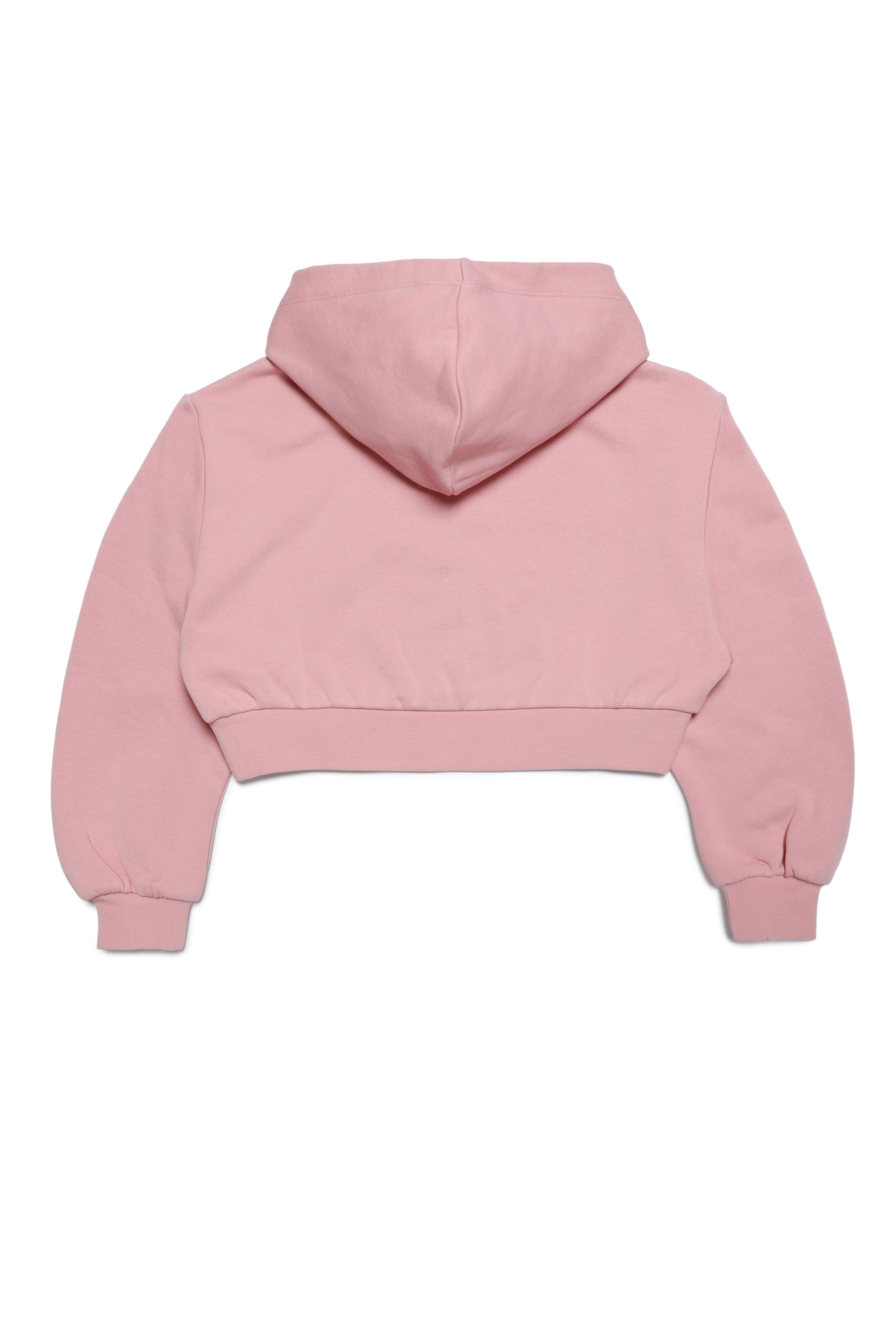 Diesel - SKRAD, Woman's Hoodie with metallic Oval D embroidery in Pink - 2