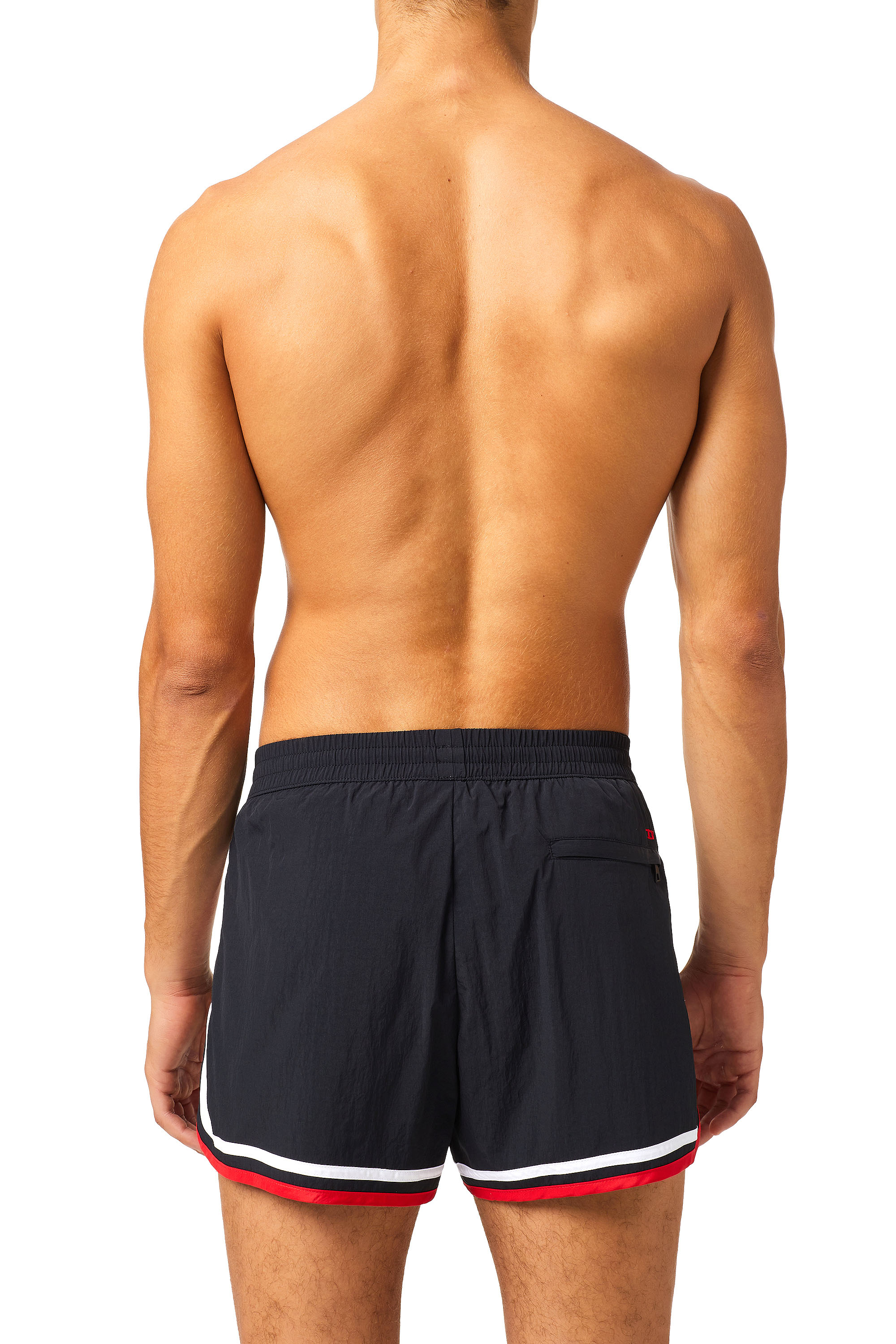 Diesel - BMBX-REEF-30, Man's Swim shorts with double trims in Black - 3