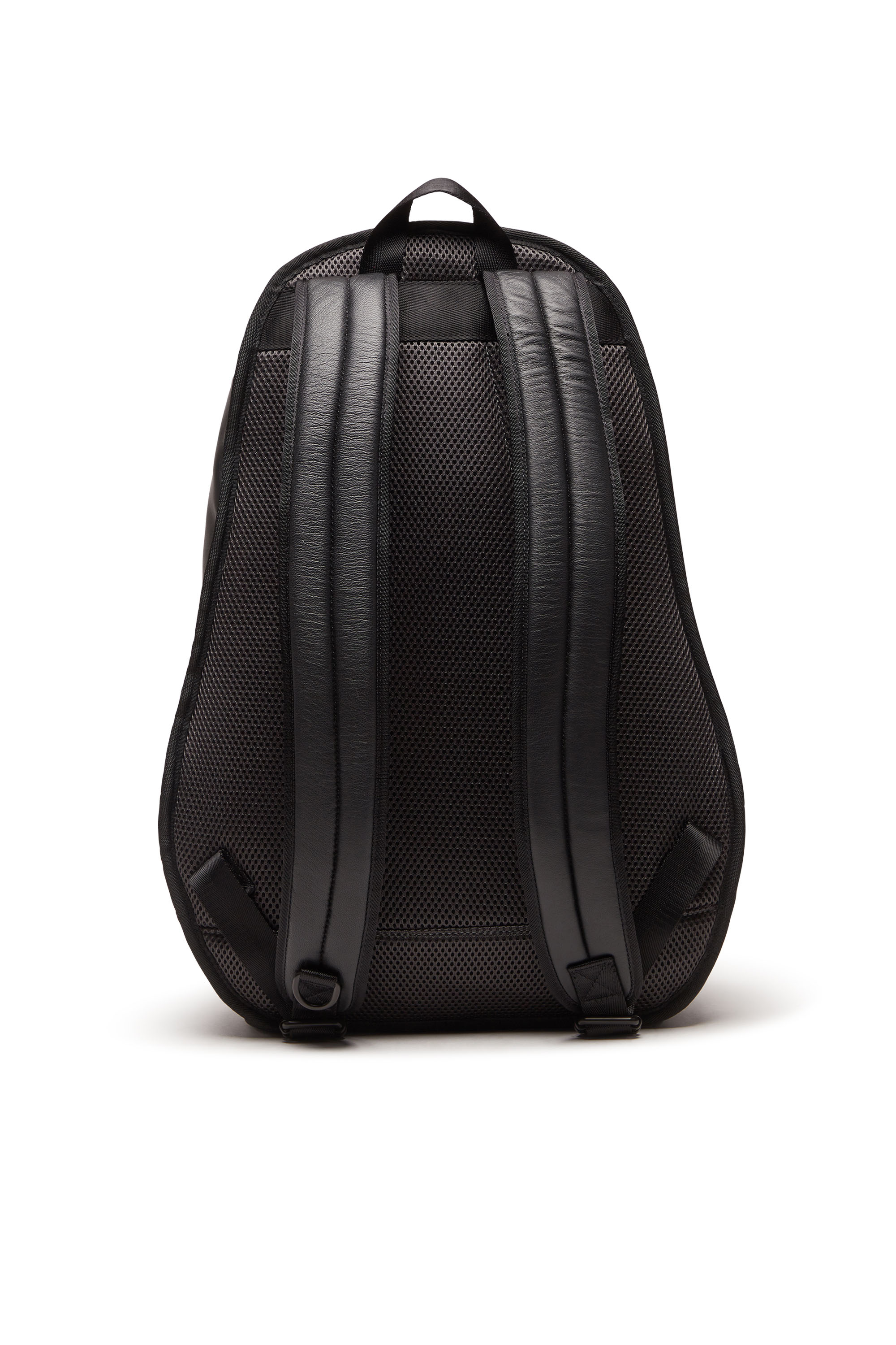 Diesel - RAVE BACKPACK, Man's Rave Backpack - Leather backpack with embossed D logo in Black - 2